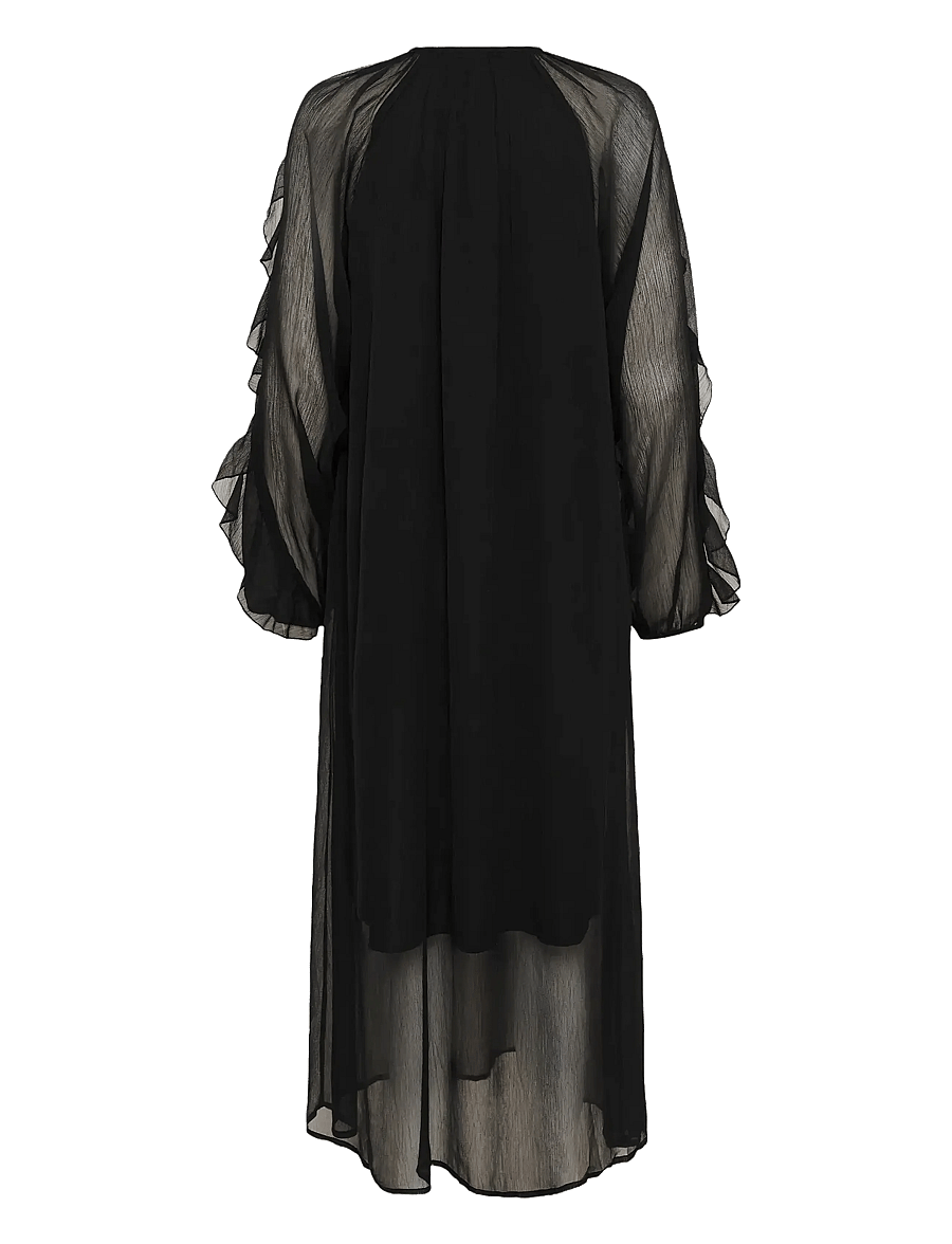 Kaffe - KAmila Chiffon Dress - pidulikud kleidid - black deep - 2
