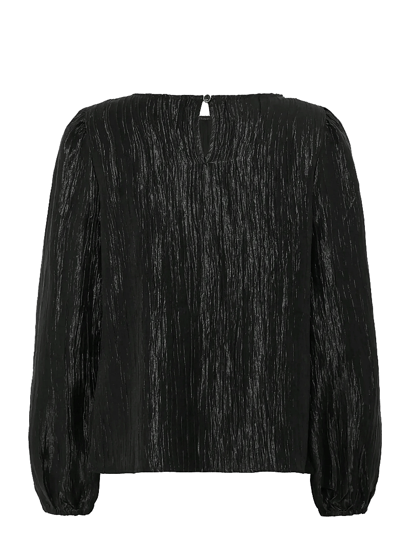 Kaffe - KArizz Blouse - långärmade blusar - black deep - 2