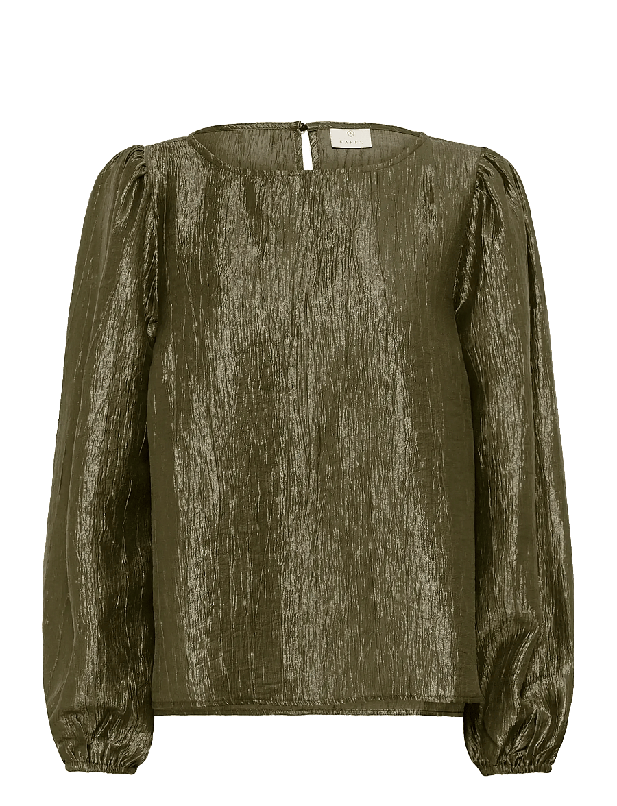 Kaffe - KArizz Blouse - langärmelige blusen - ivy green - 1