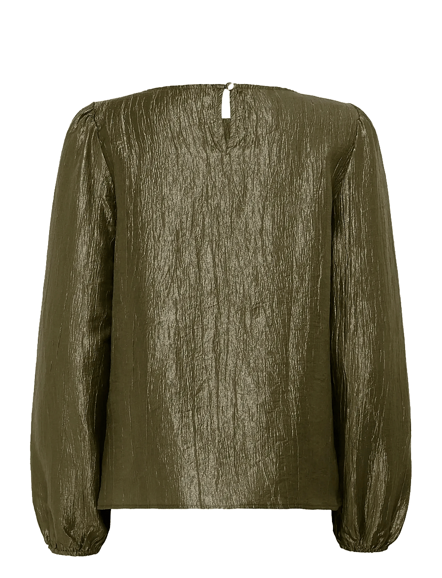 Kaffe - KArizz Blouse - langärmelige blusen - ivy green - 2