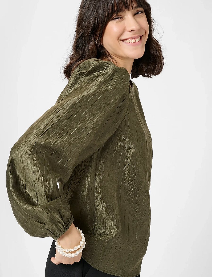 Kaffe - KArizz Blouse - langärmelige blusen - ivy green - 5