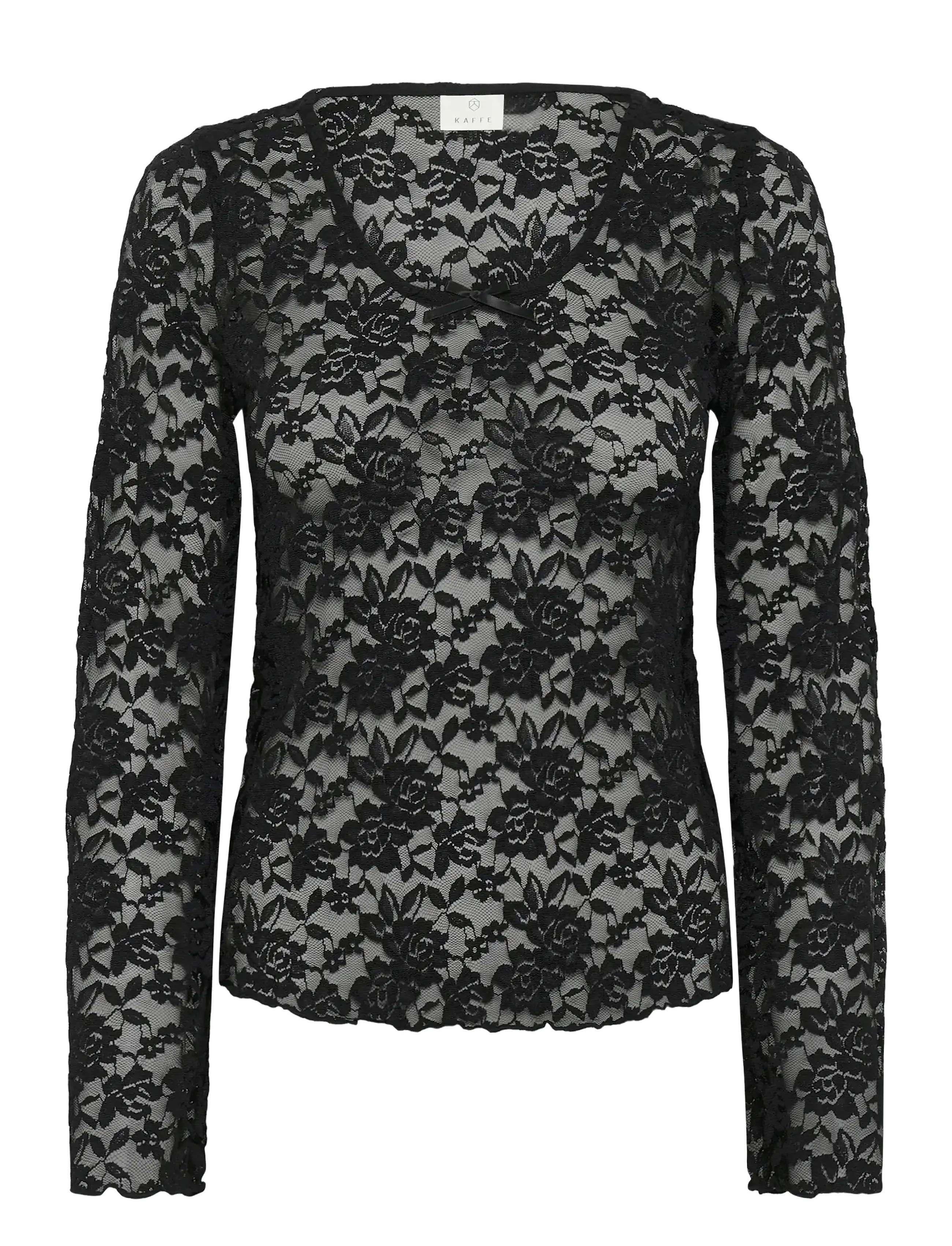 KAFFE Kamerlan Strickjacke Tshirt Schwarz - XS - Damen
