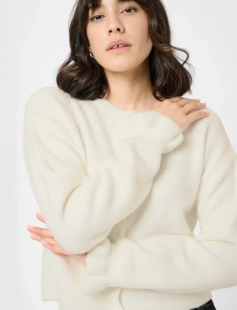 Kaffe - KAcourson Knit Cardigan - kardiganid - chalk - 5