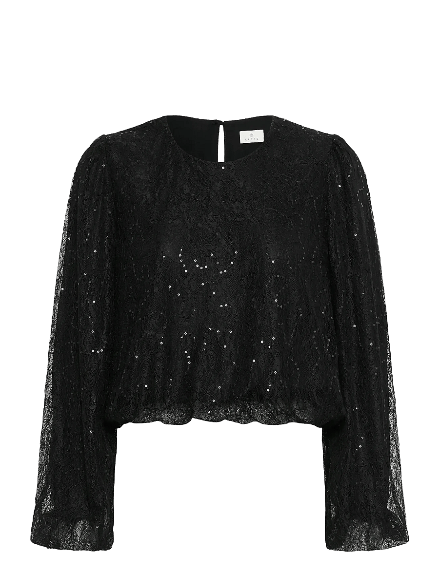 Kaffe - KAotilia Blouse - langärmelige blusen - black deep - 1