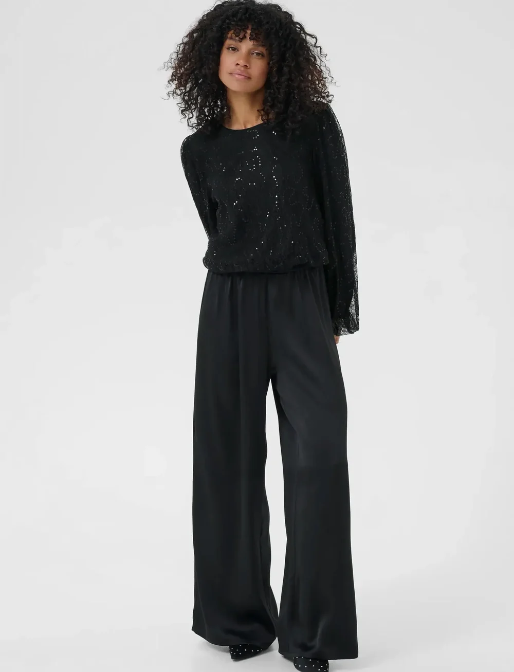 Kaffe - KAotilia Blouse - langærmede bluser - black deep - 3