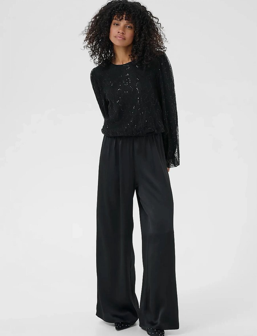 Kaffe - KAotilia Blouse - langärmelige blusen - black deep - 3