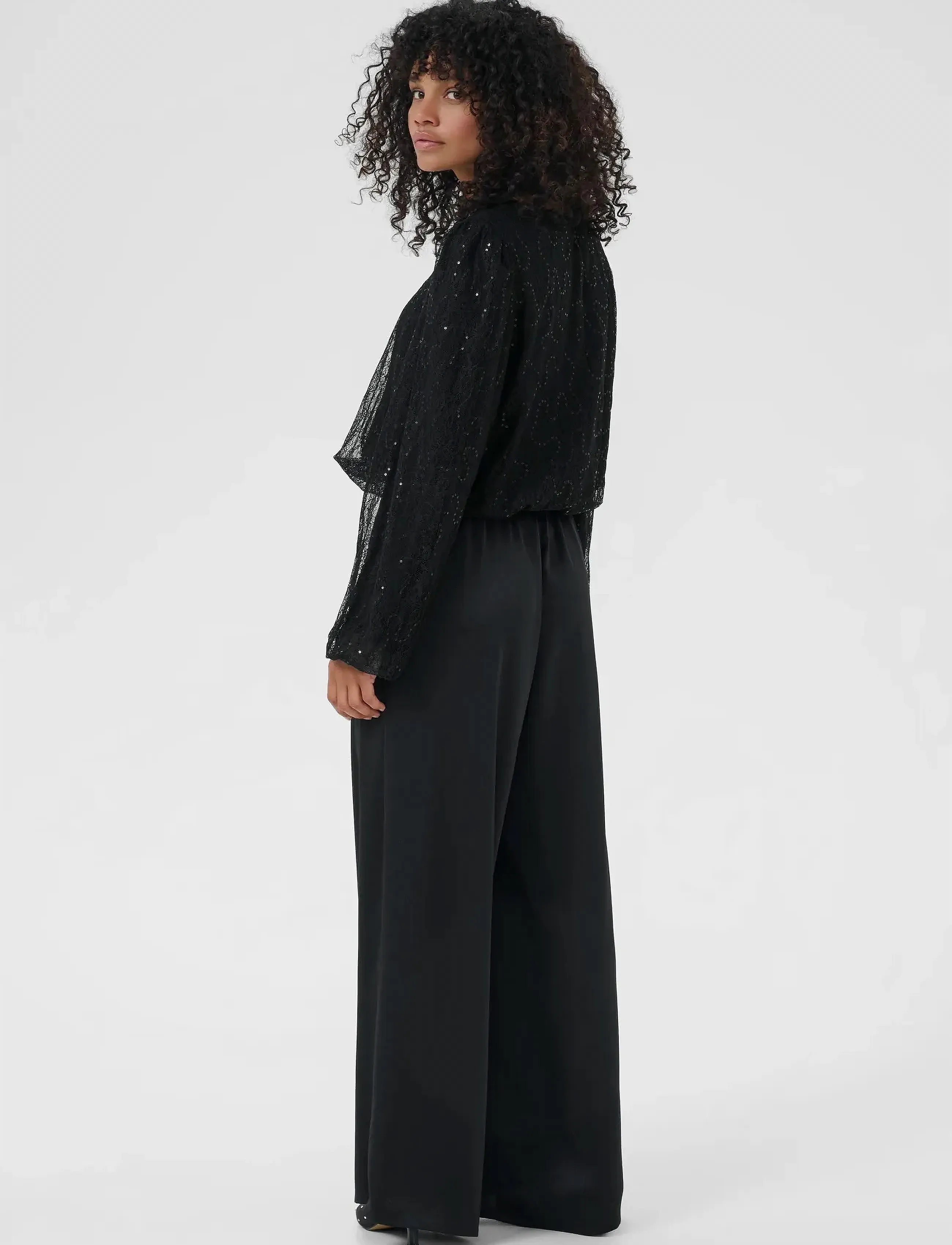 Kaffe - KAotilia Blouse - langärmlige blusen - black deep - 4