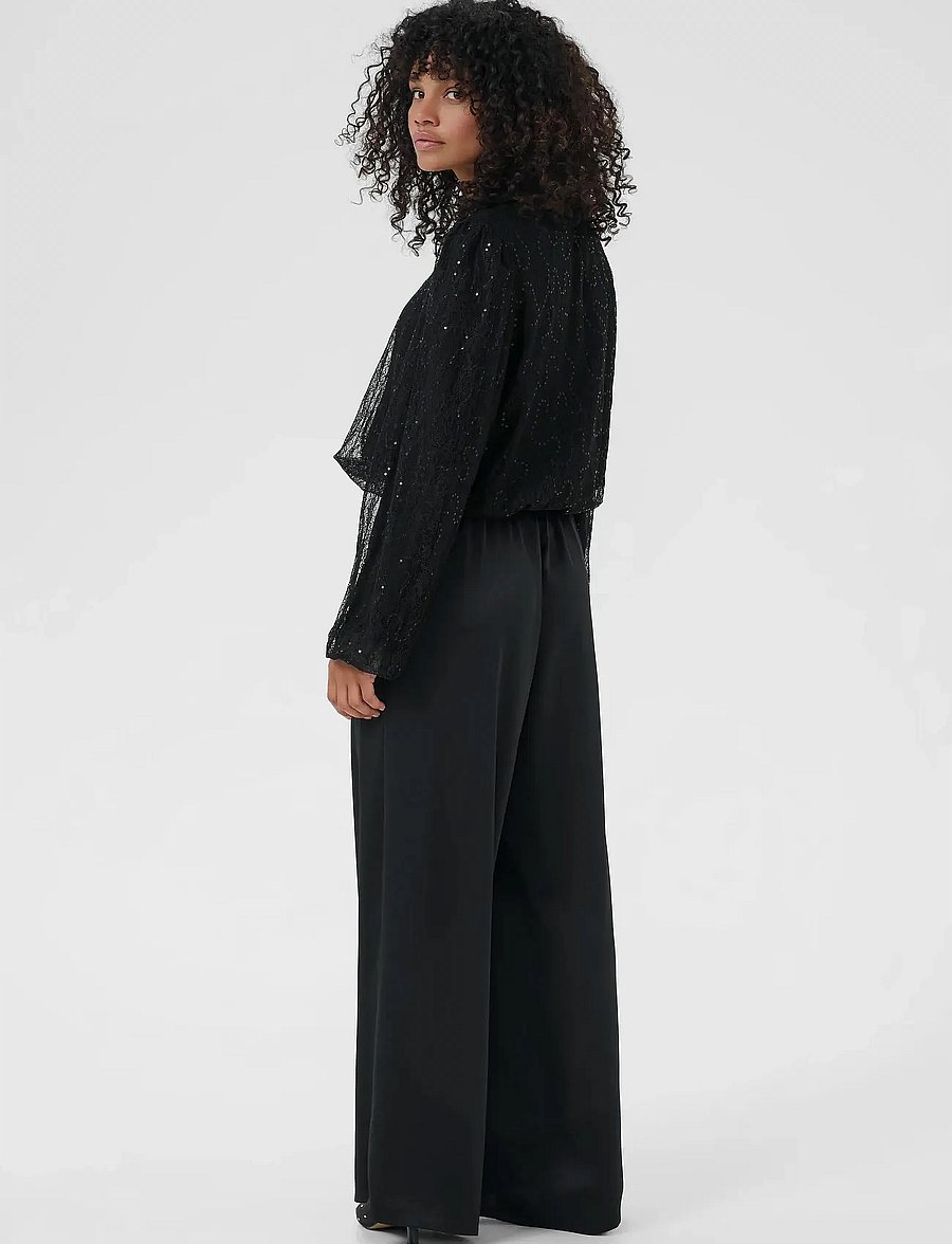 Kaffe - KAotilia Blouse - langärmelige blusen - black deep - 4