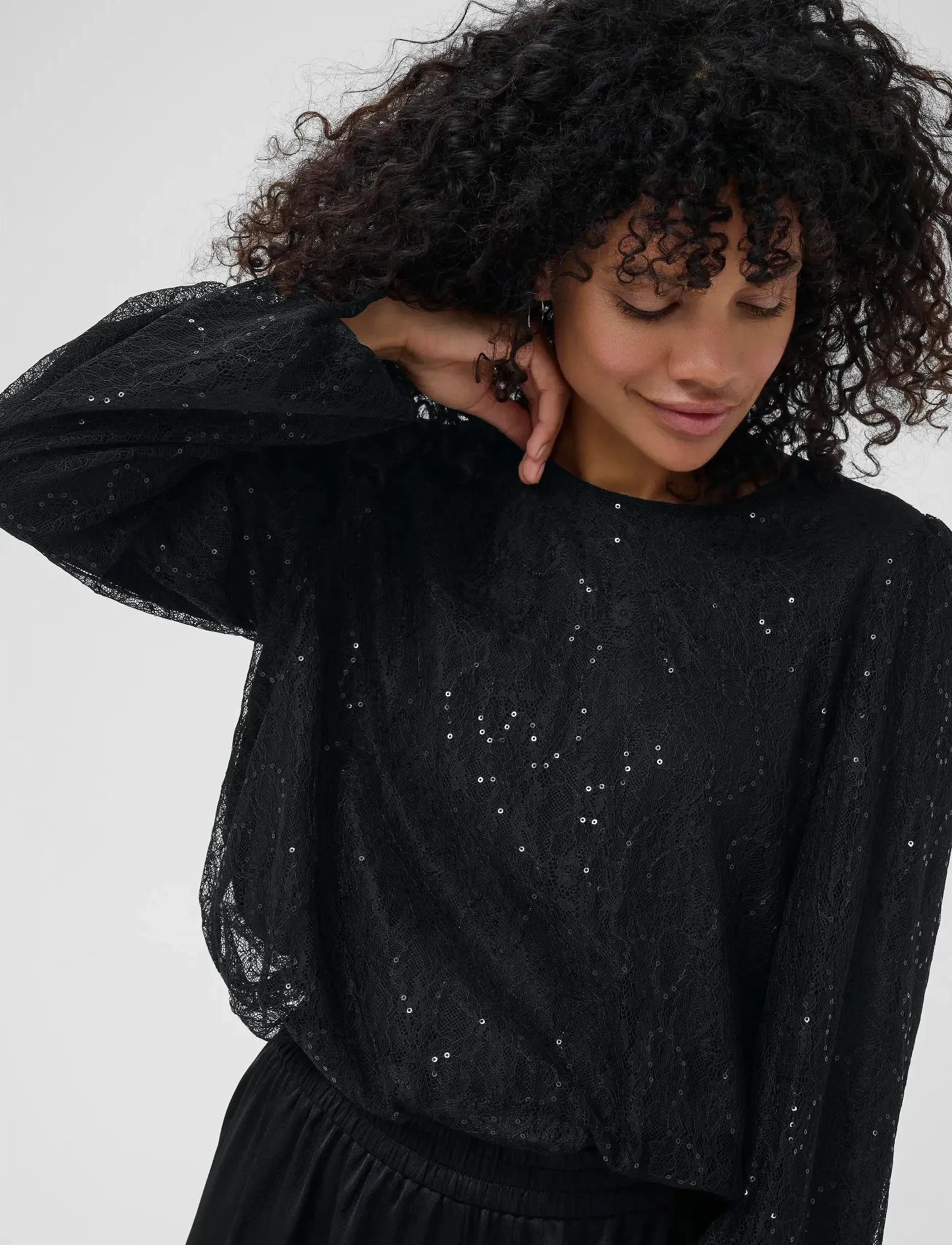 Kaffe - KAotilia Blouse - langärmlige blusen - black deep - 5
