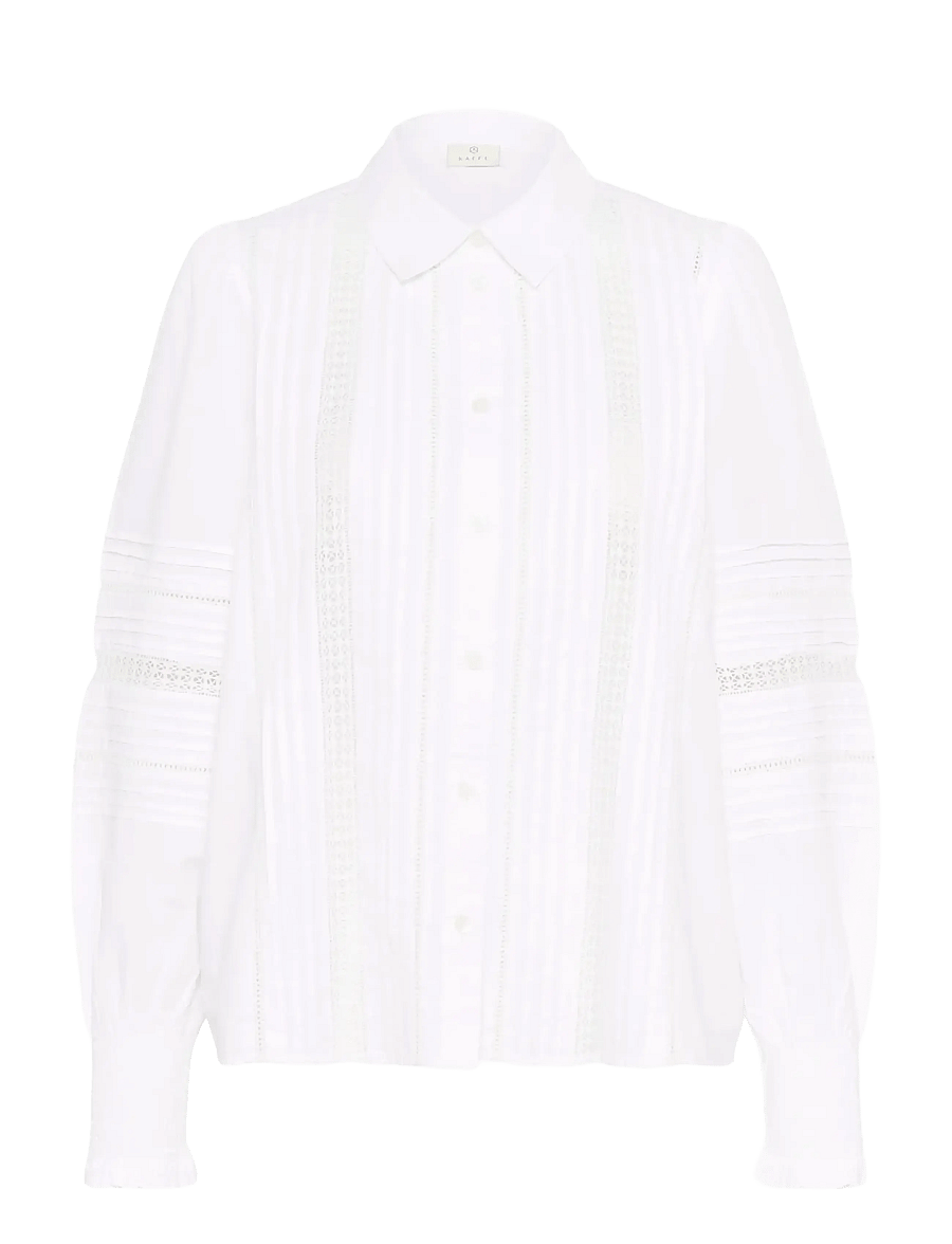 Kaffe - KAbella Shirt - langærmede skjorter - optical white - 1
