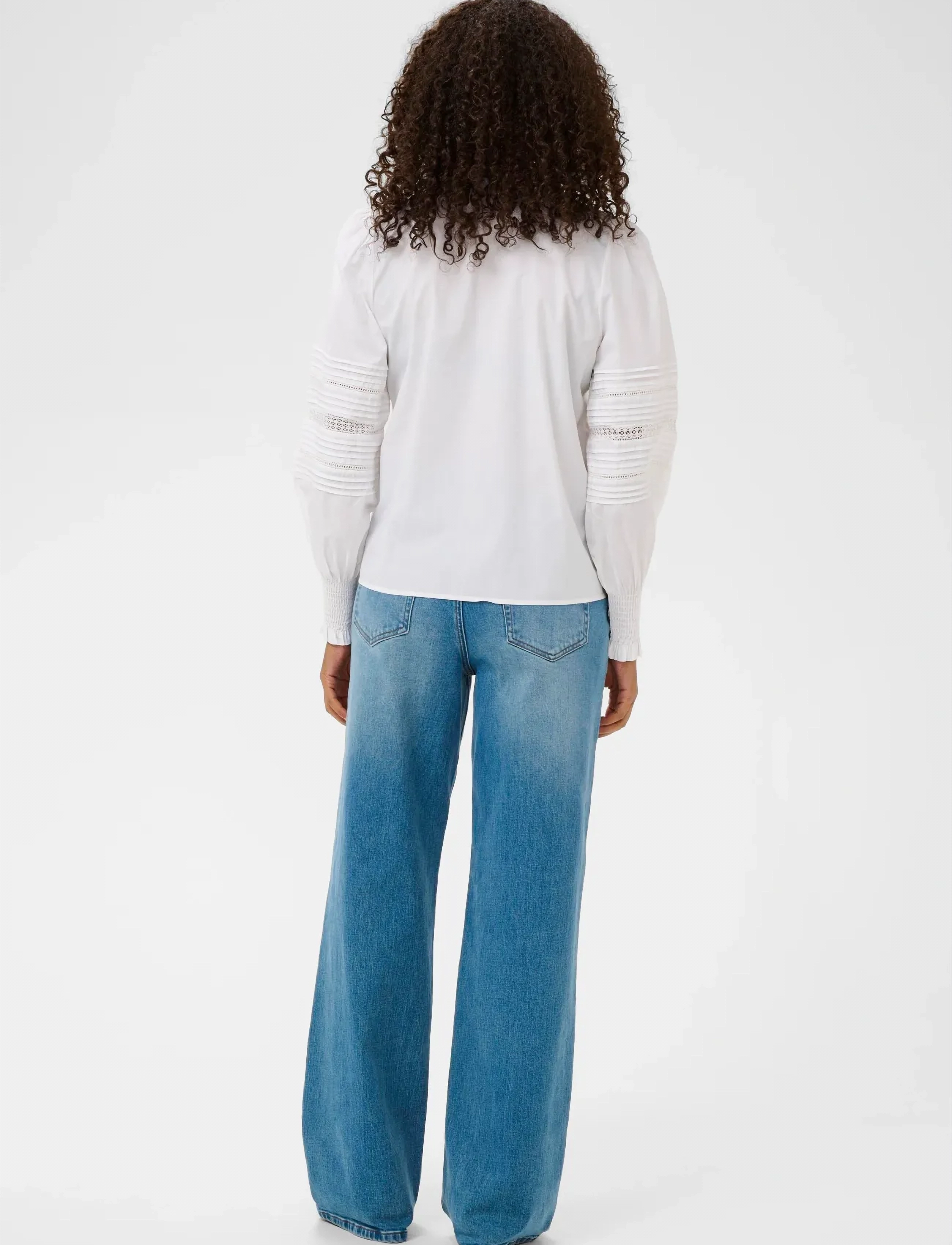 Kaffe - KAbella Shirt - long-sleeved shirts - optical white - 4