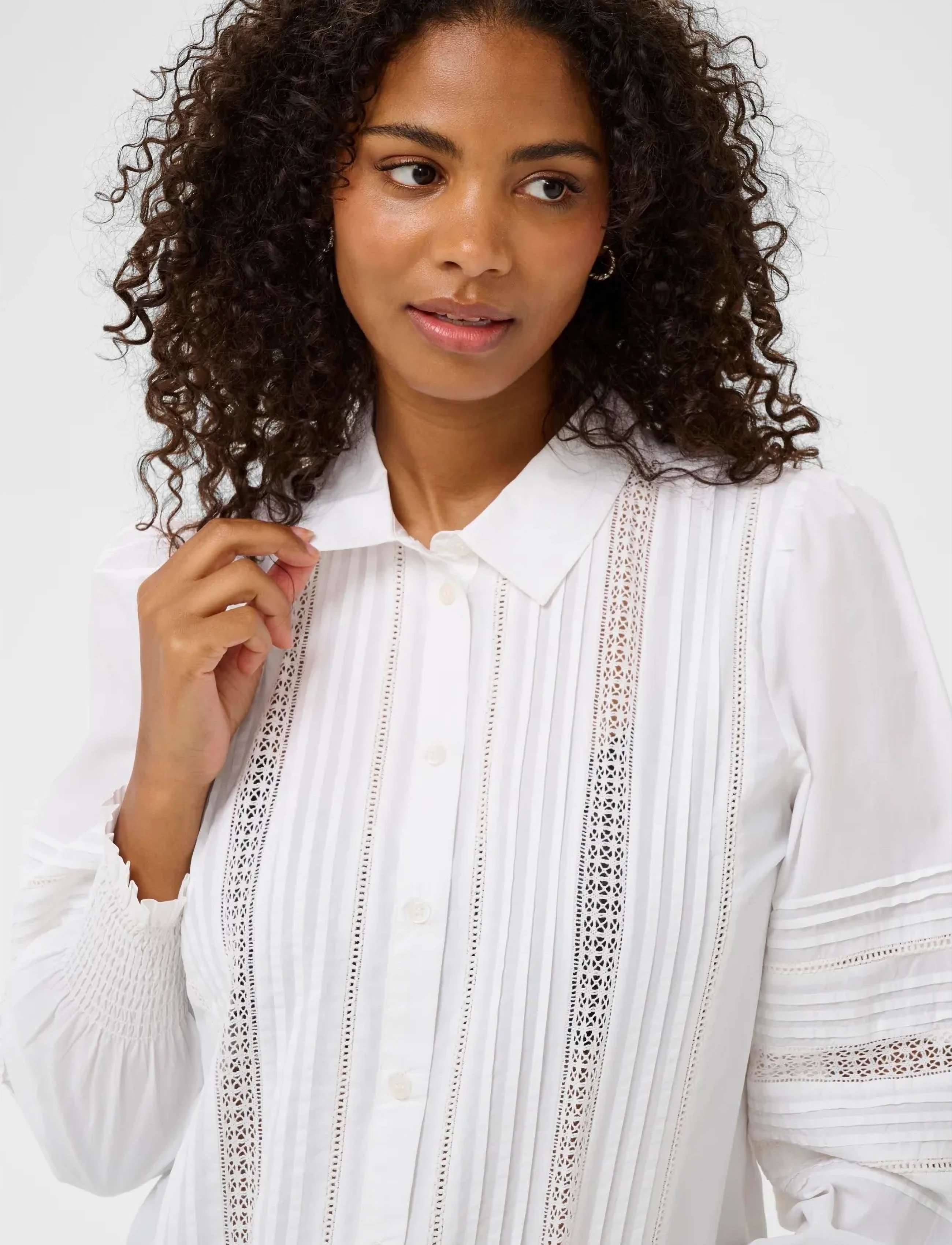 Kaffe - KAbella Shirt - long-sleeved shirts - optical white - 5