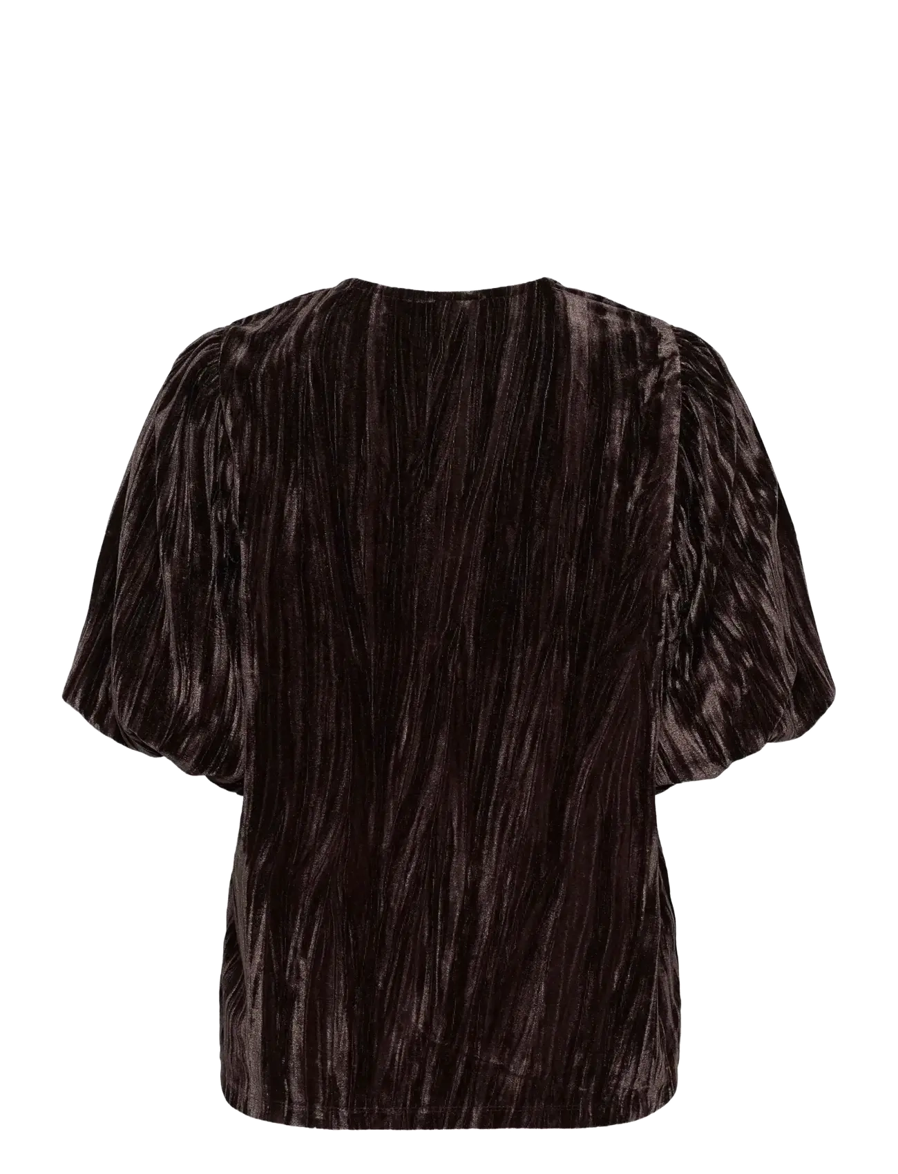 Kaffe - KAelva Jersey Blouse - kurzärmelige blusen - black coffee - 2