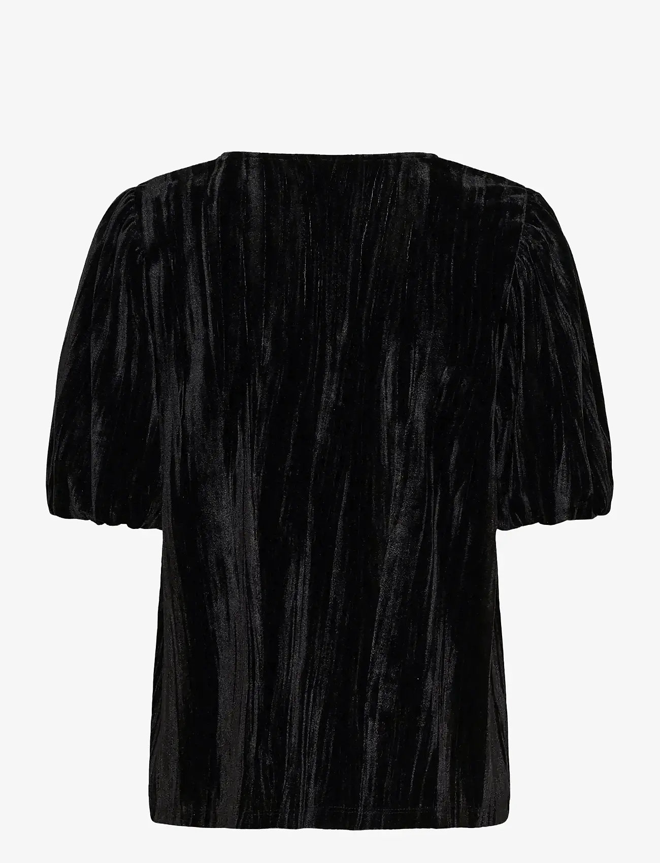 Kaffe - KAelva Jersey Blouse - lühikeste varrukatega pluusid - black deep - 1