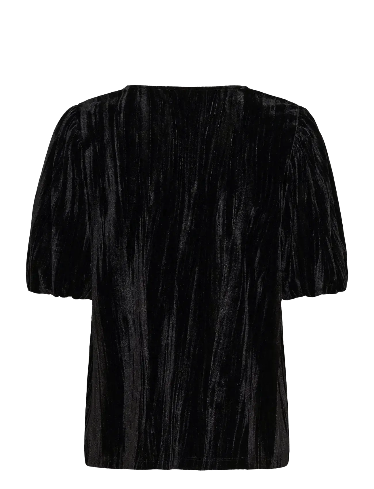 Kaffe - KAelva Jersey Blouse - kortärmade blusar - black deep - 2