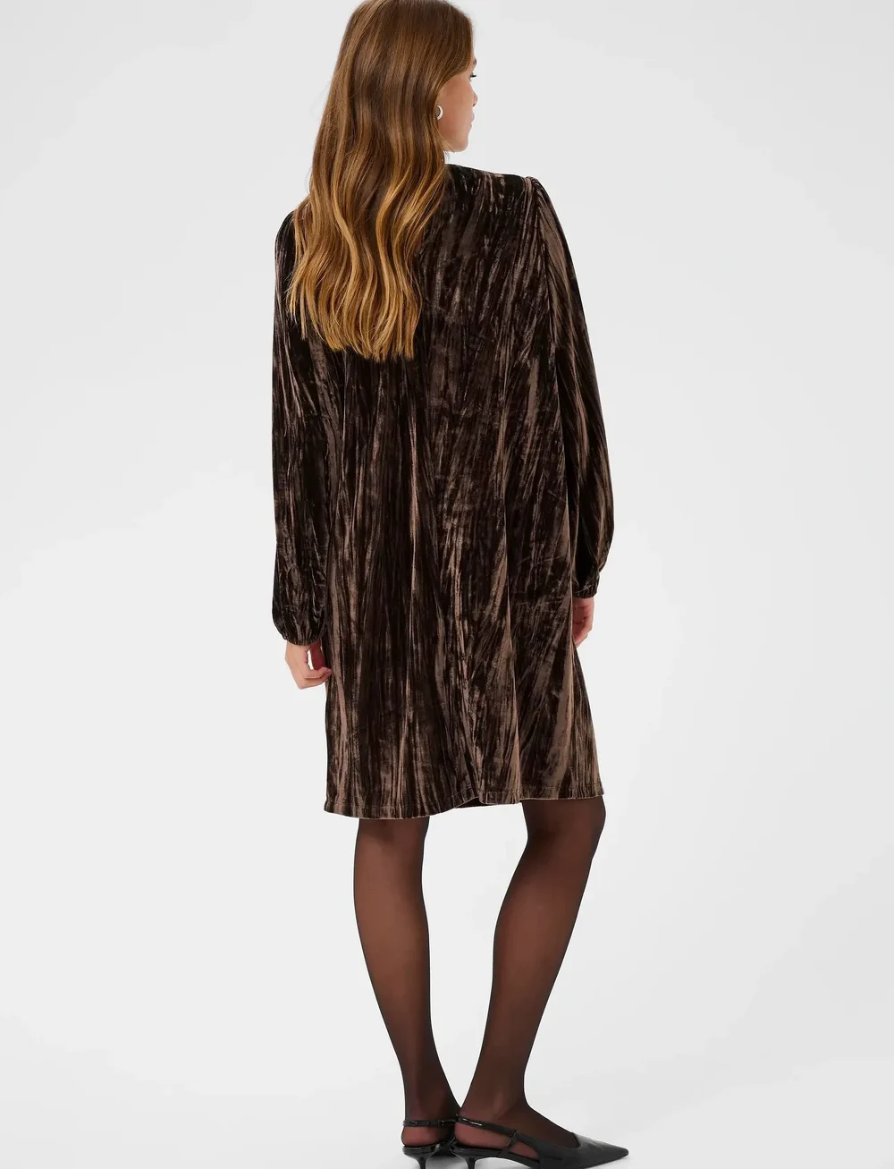 Kaffe - KAelva Dress - t-shirtklänningar - black coffee - 4