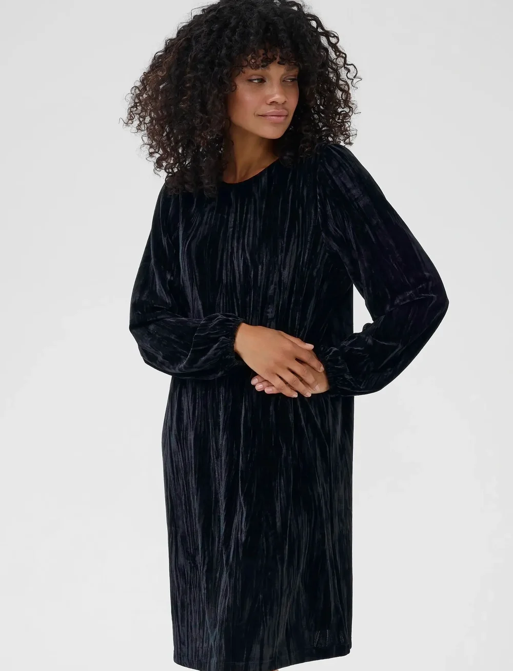 Kaffe - KAelva Dress - t-shirtklänningar - black deep - 0