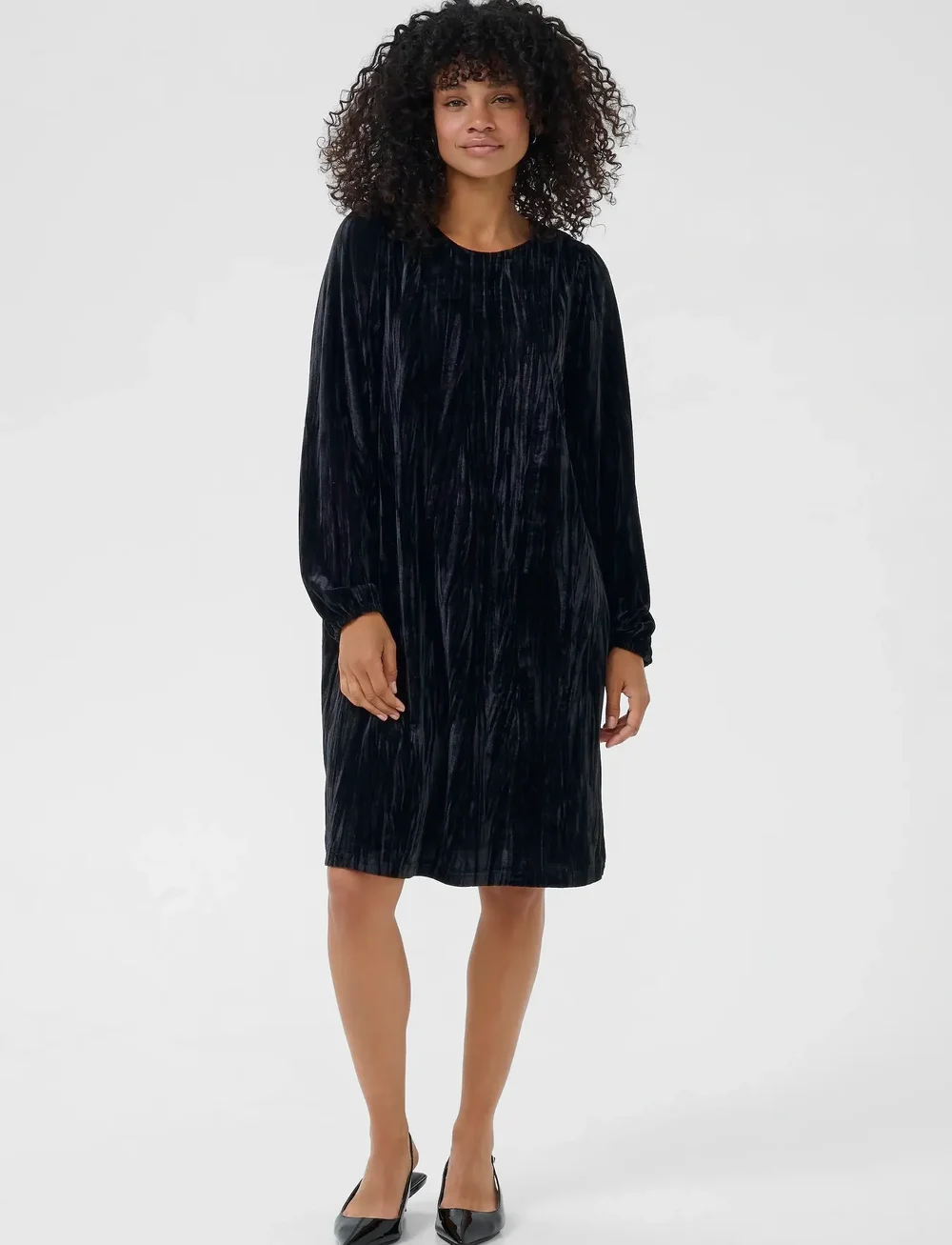 Kaffe - KAelva Dress - t-shirtklänningar - black deep - 3