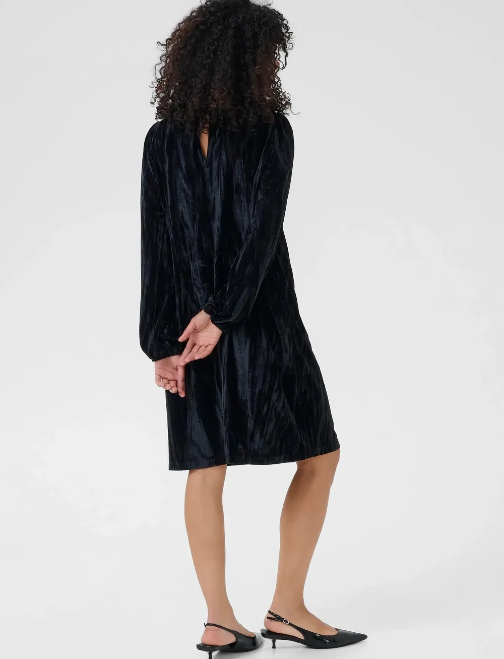 Kaffe - KAelva Dress - t-shirtklänningar - black deep - 4