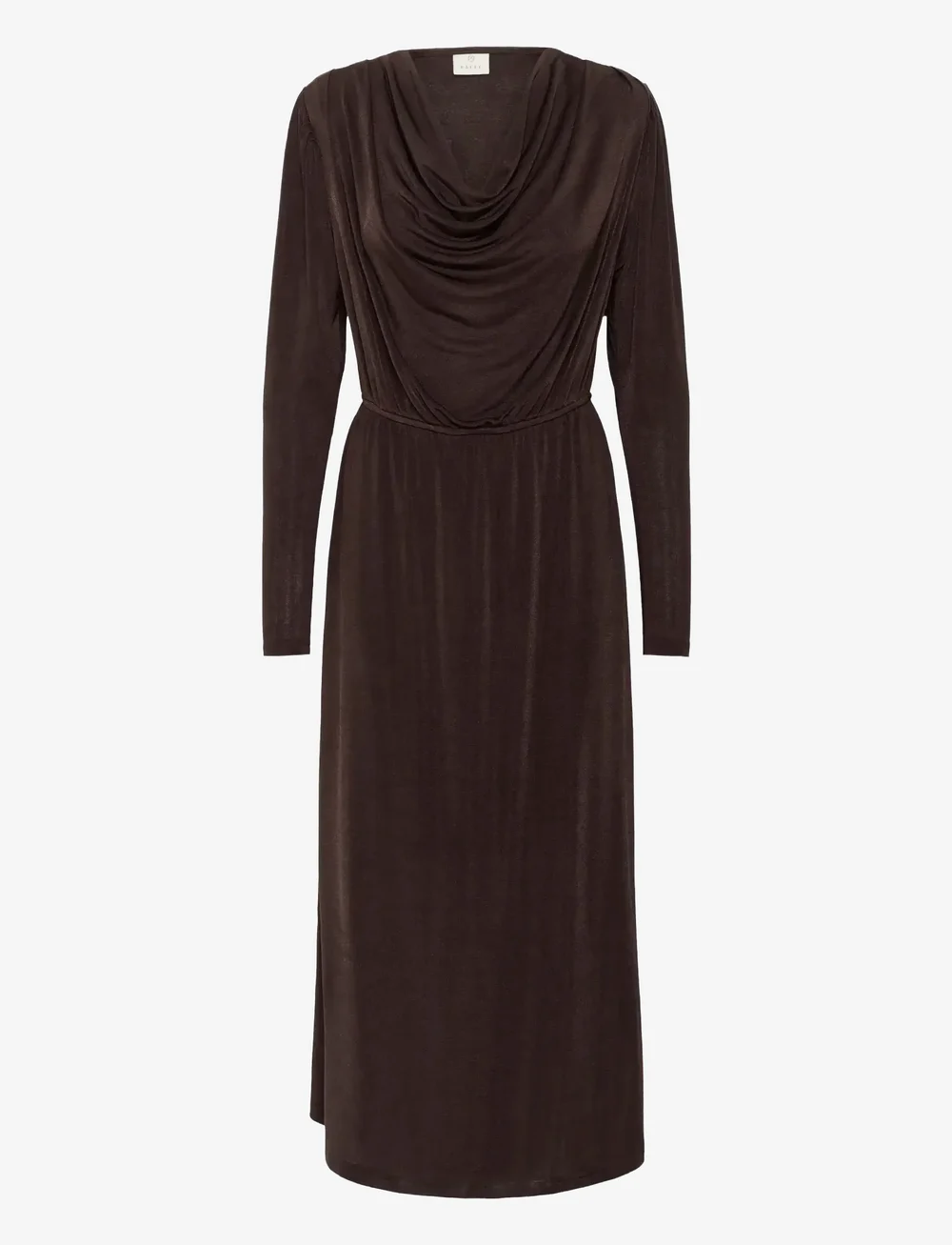 Kaffe - KAgina Jersey Dress - festklänningar - black coffee - 1