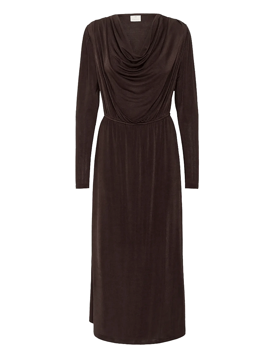 Kaffe - KAgina Jersey Dress - partykleider - black coffee - 1