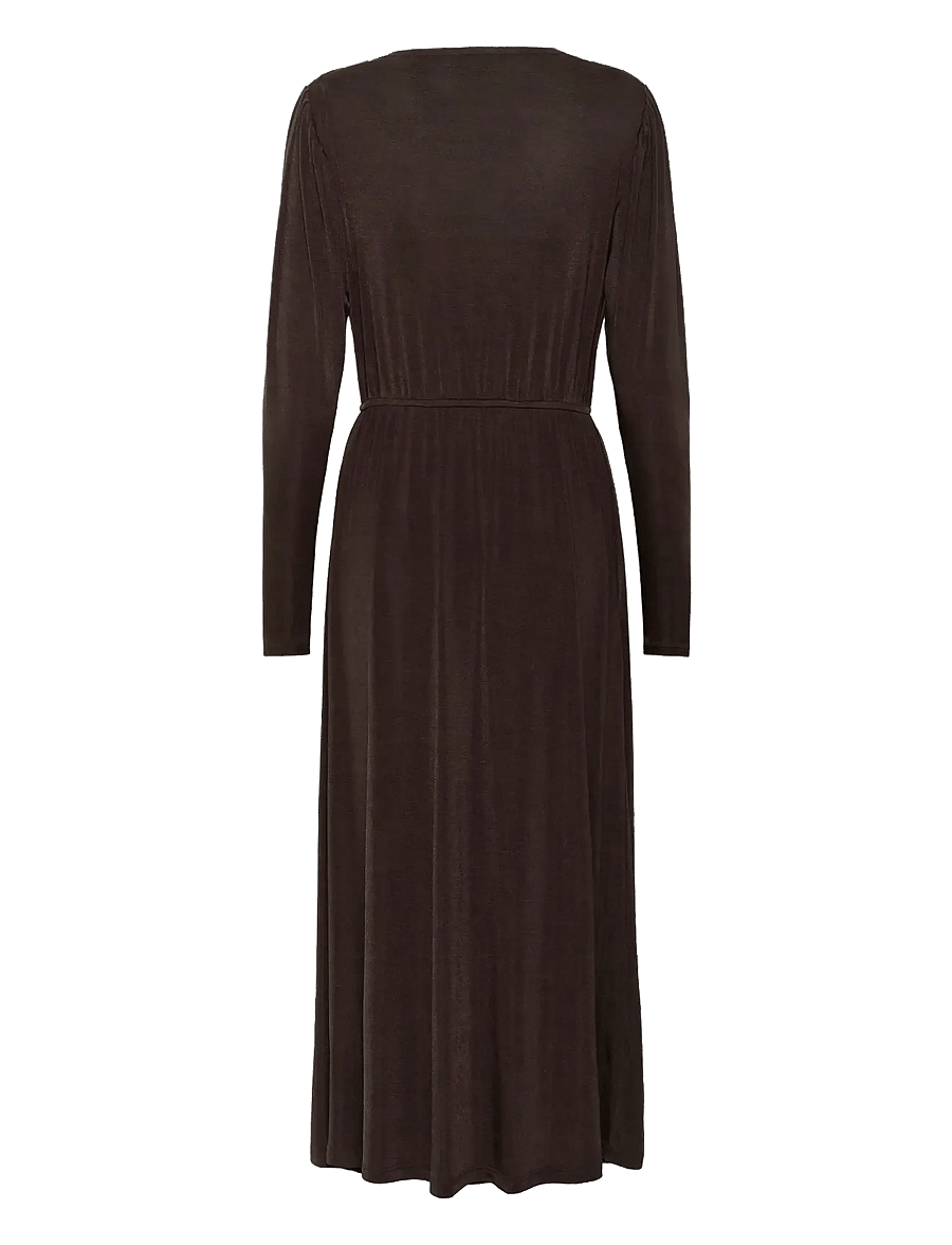 Kaffe - KAgina Jersey Dress - partykleider - black coffee - 2