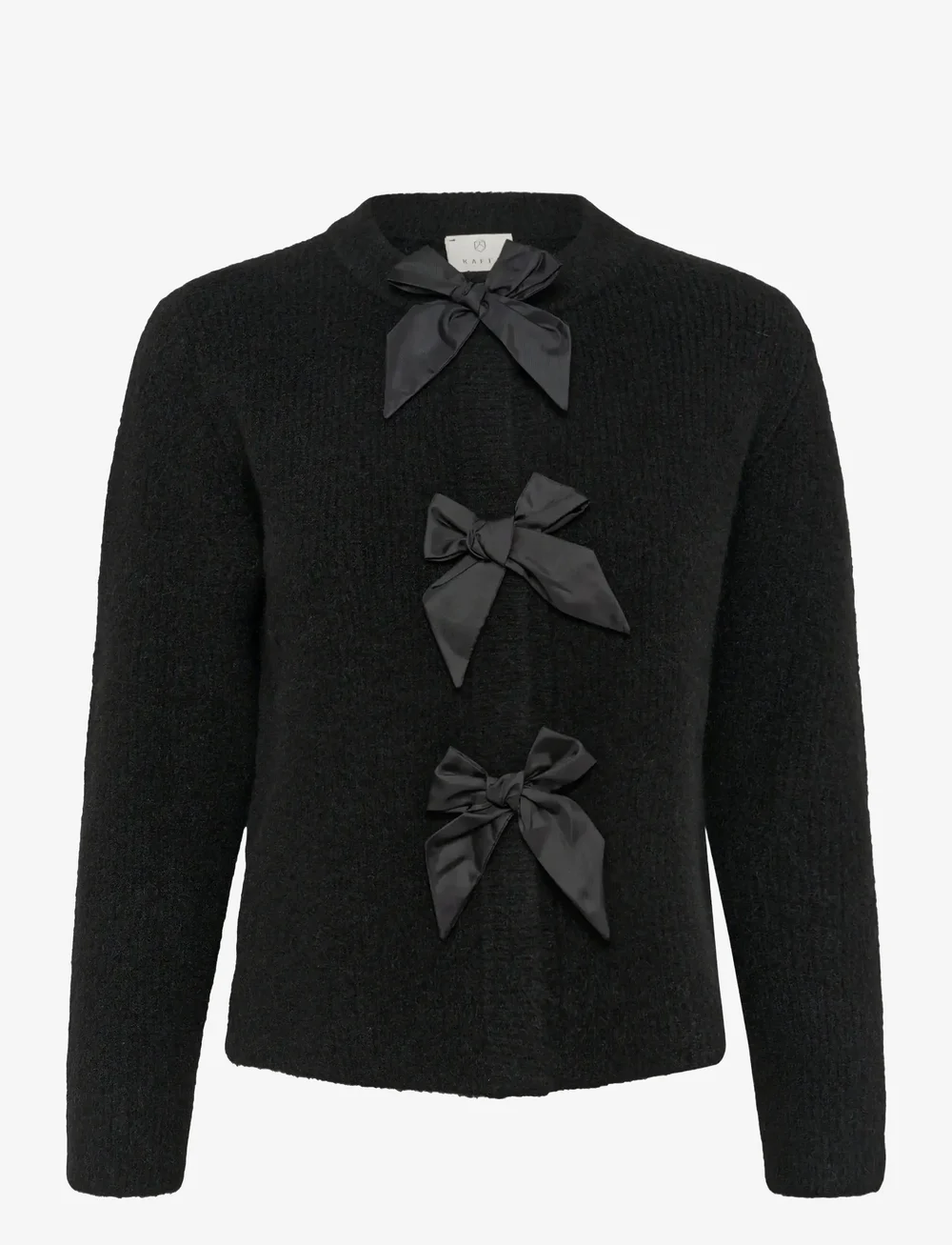 Kaffe - KAmay Knit Cardigan - koftor - black deep - 1