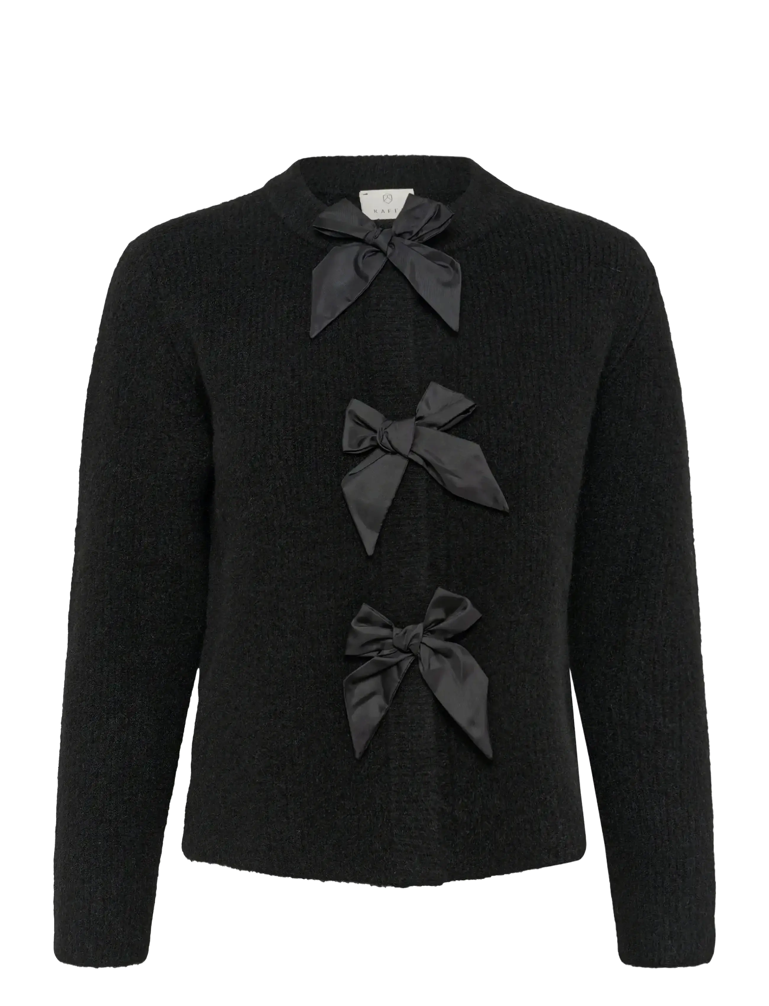 Kaffe KAmay Knit Cardigan - Tøj - BLACK DEEP / black