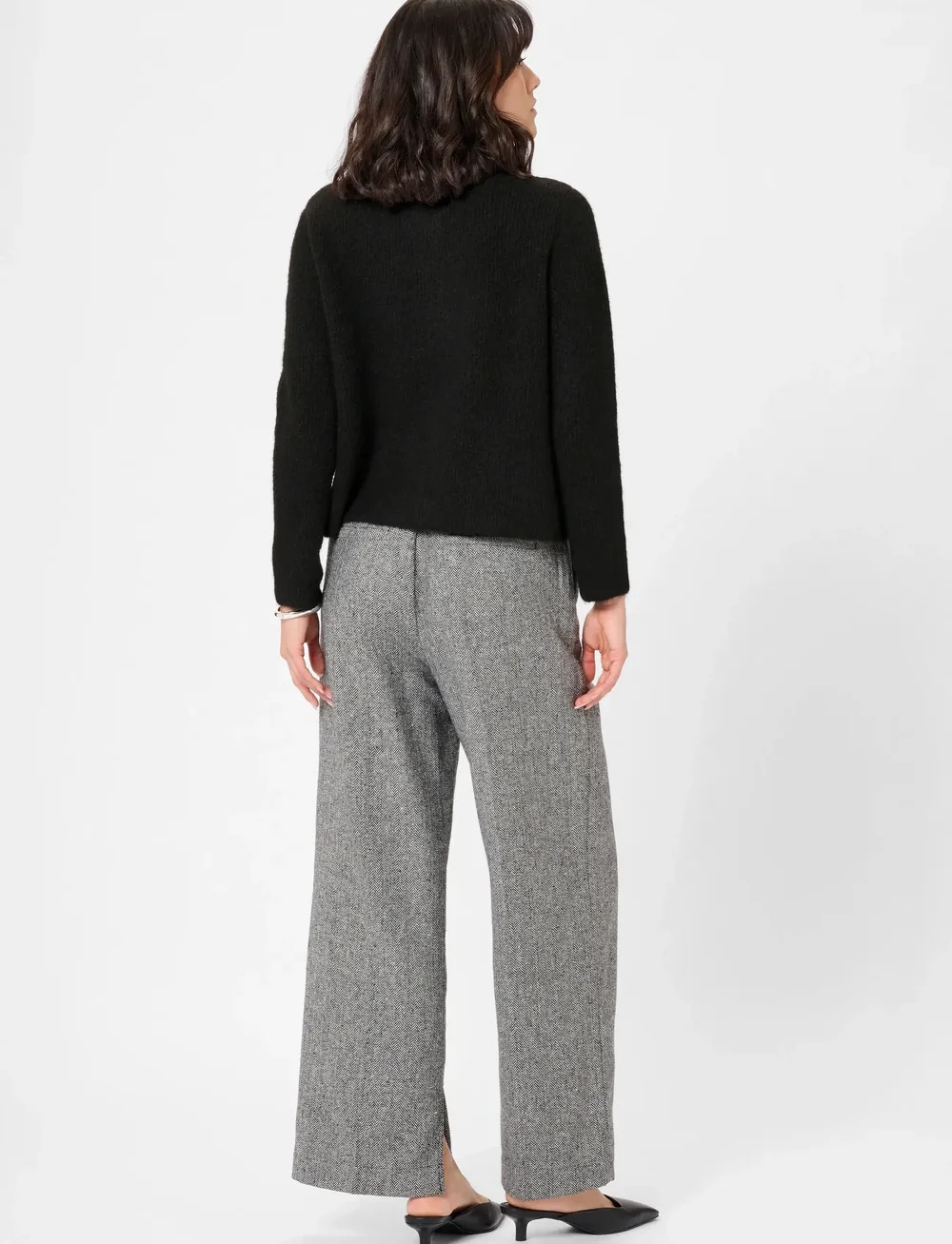 Kaffe - KAmay Knit Cardigan - koftor - black deep - 4