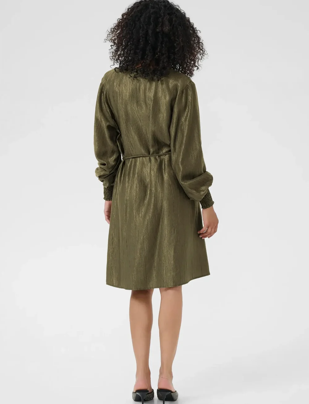 Kaffe - KArizz Short Dress - festklänningar - ivy green - 4