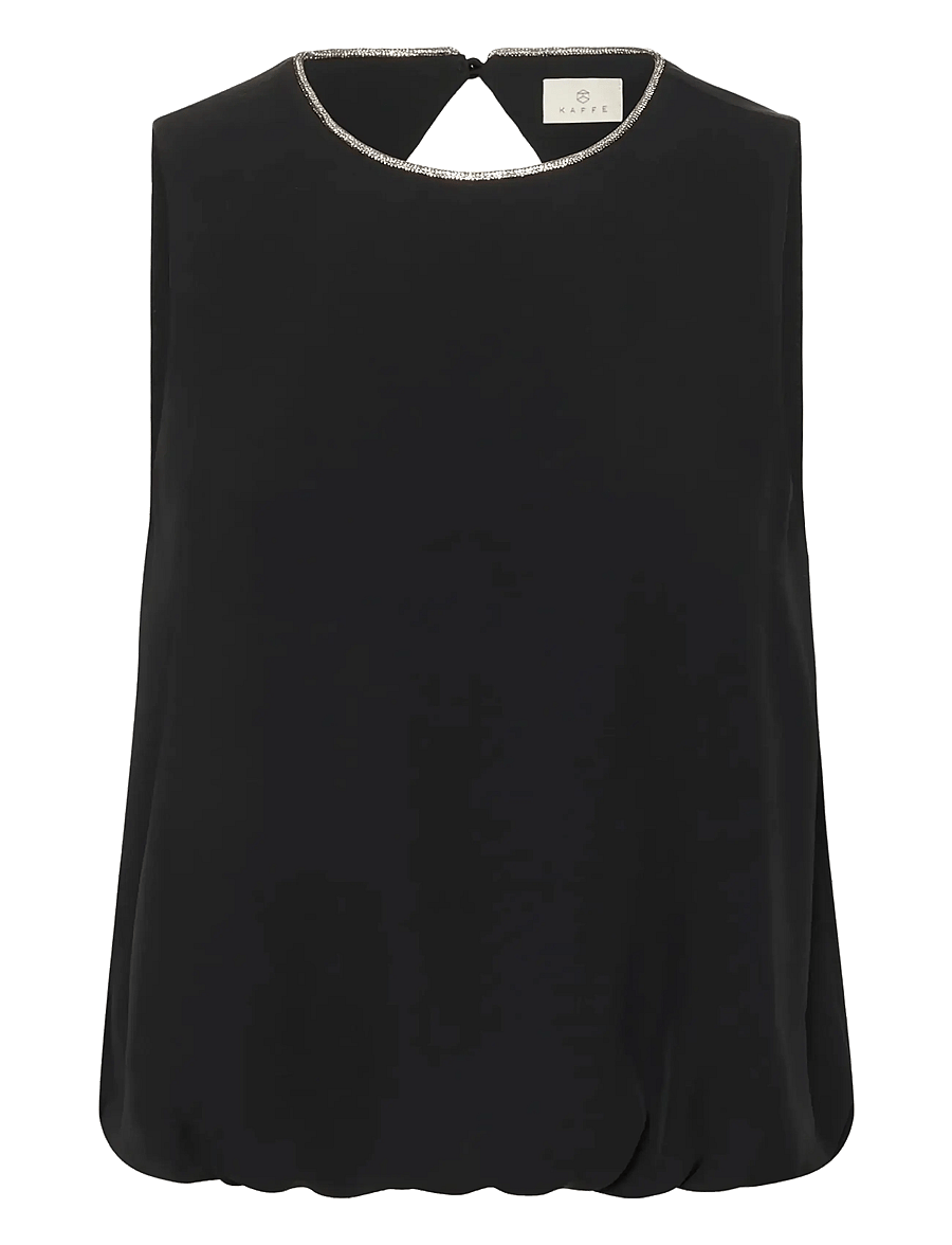 Kaffe - KAolga Top - Ärmlösa blusar - black deep - 1