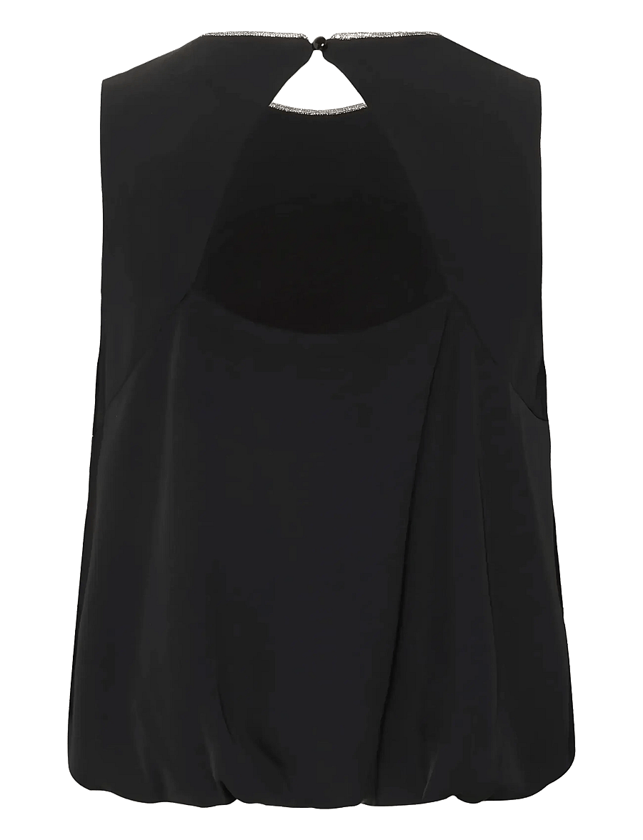 Kaffe - KAolga Top - Ärmlösa blusar - black deep - 2