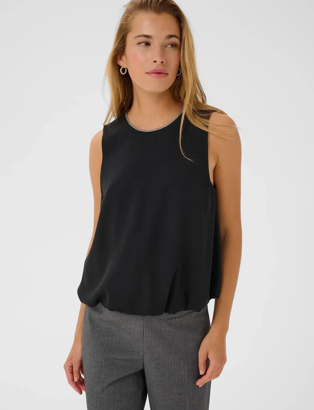 Kaffe - KAolga Top - Ärmlösa blusar - black deep - 0
