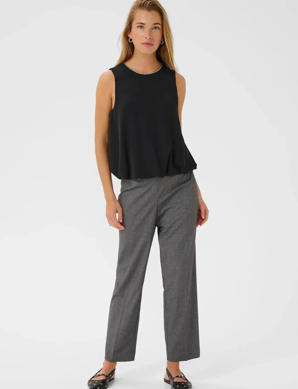 Kaffe - KAolga Top - Ärmlösa blusar - black deep - 3