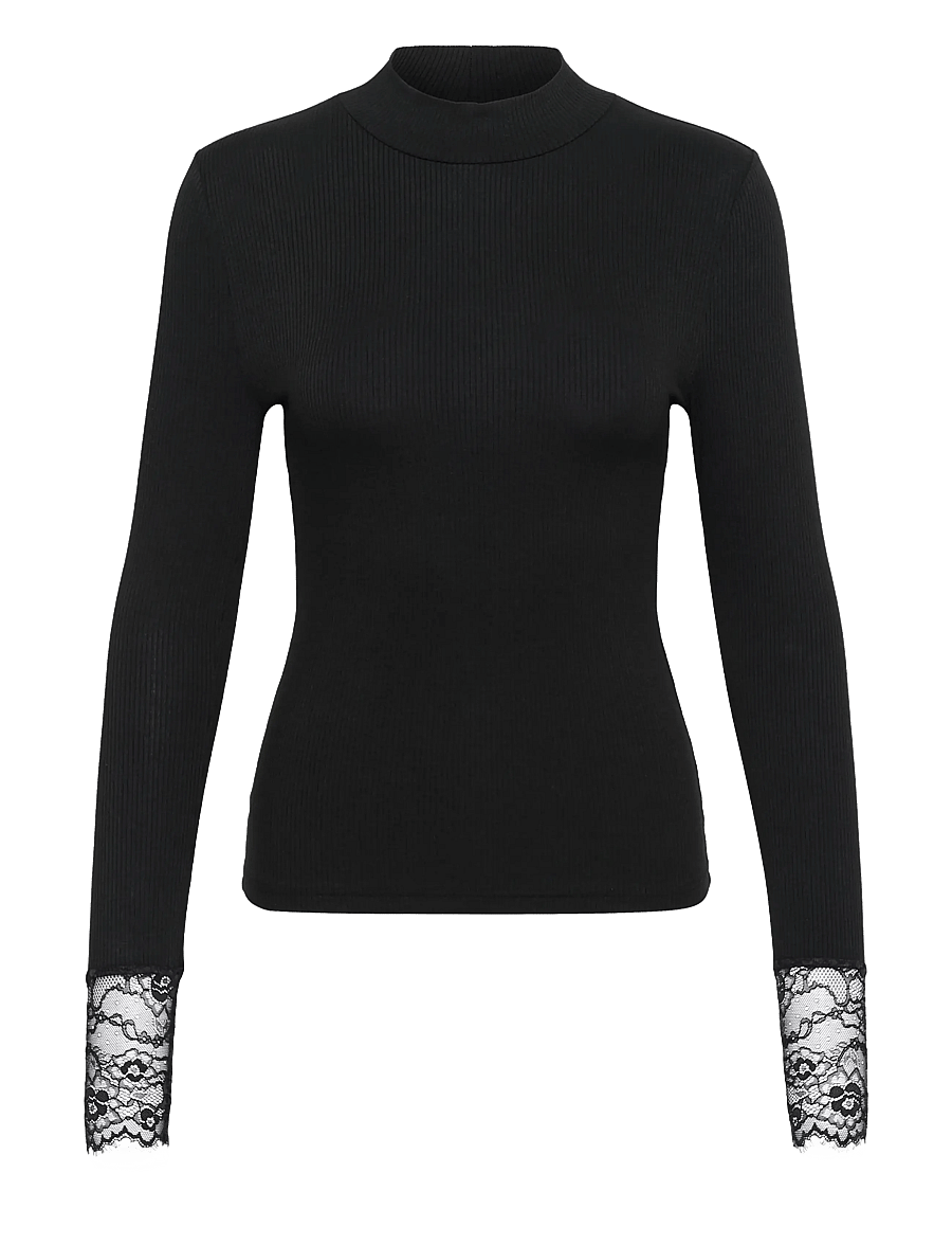 Kaffe - KAomi Turtleneck T-Shirt - rollkragenpullover - black deep - 0
