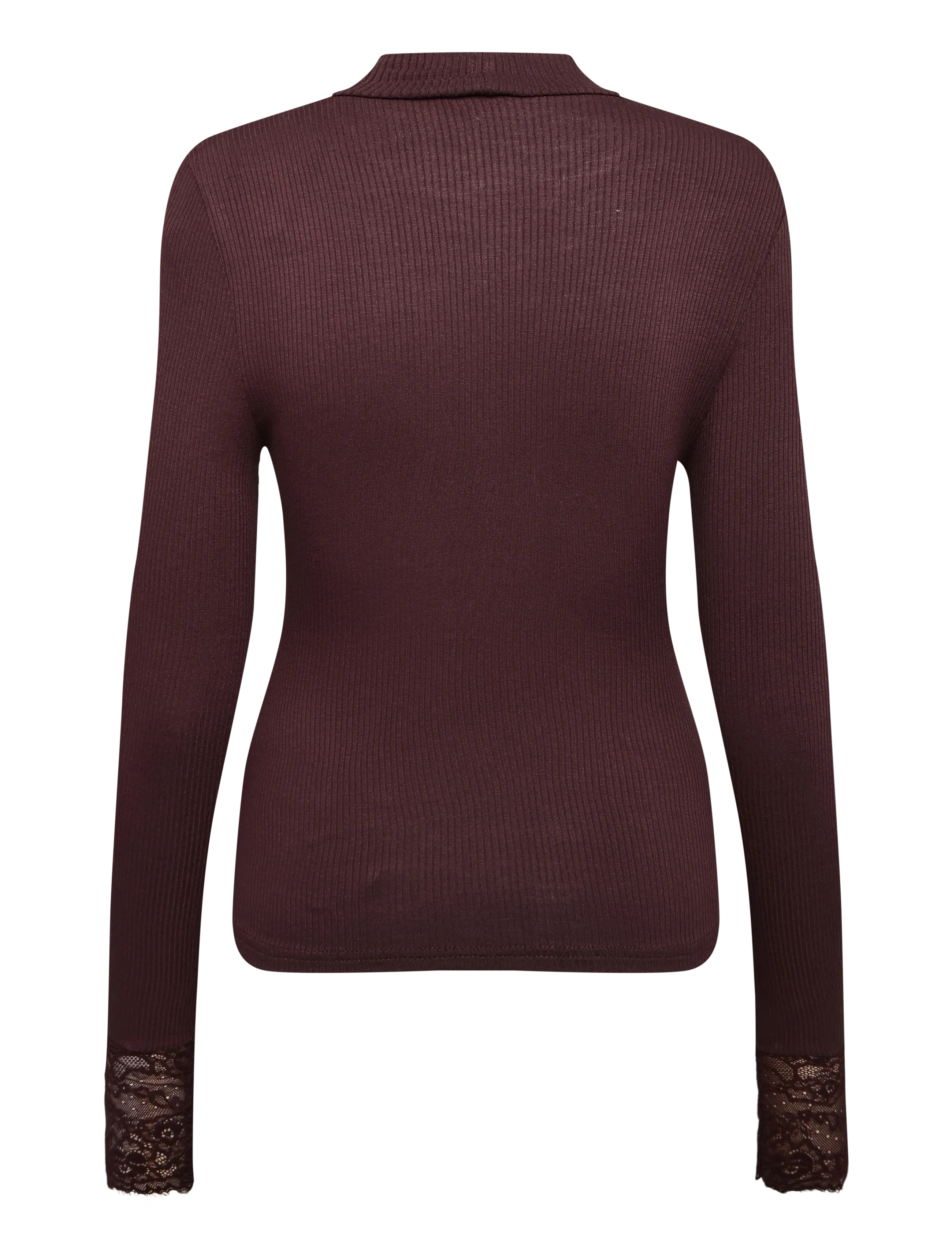 Kaffe - KAomi Turtleneck T-Shirt - kõrge kaelusega kudumid - fudge - 1