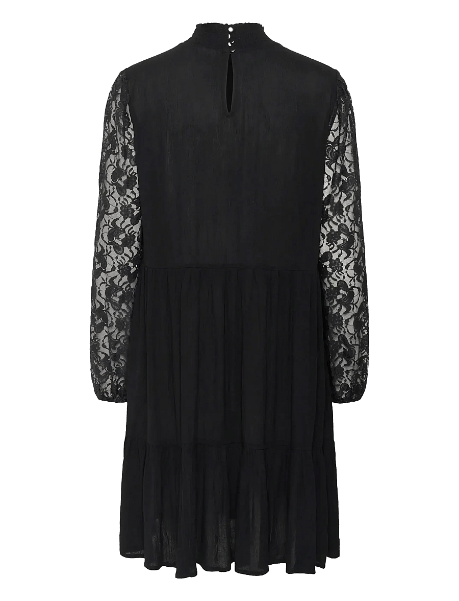 Kaffe - KAstine Amber Lace Dress - spetsklänningar - black deep - 2