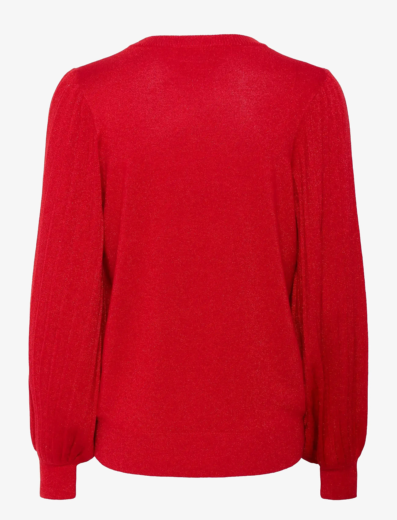 Kaffe - KAregina Pleat LS Pullover - herbstliche kleidung - haute red - 1