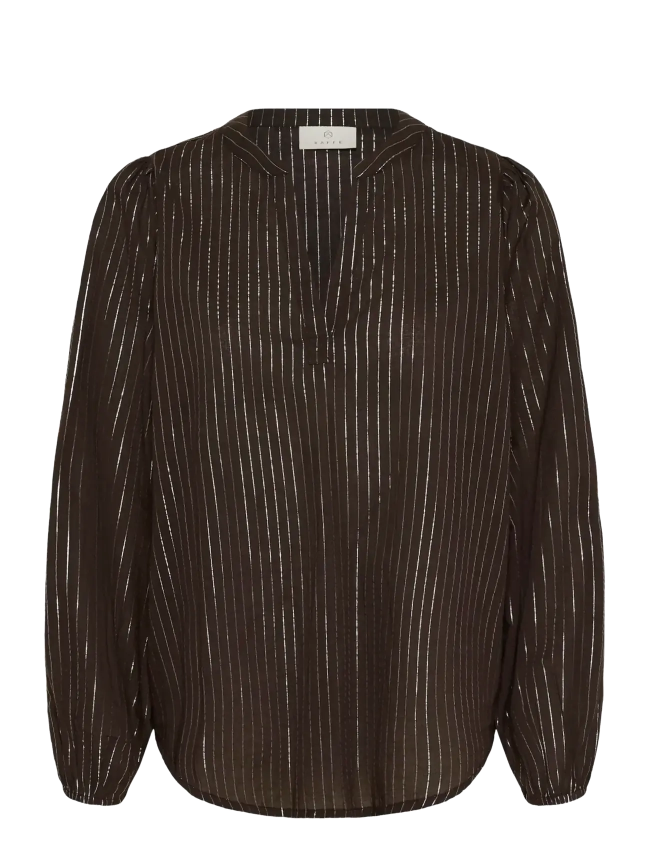 Kaffe Kaluise Blouse, 34, Blouses, Braun - Long-sleeved, Frauen
