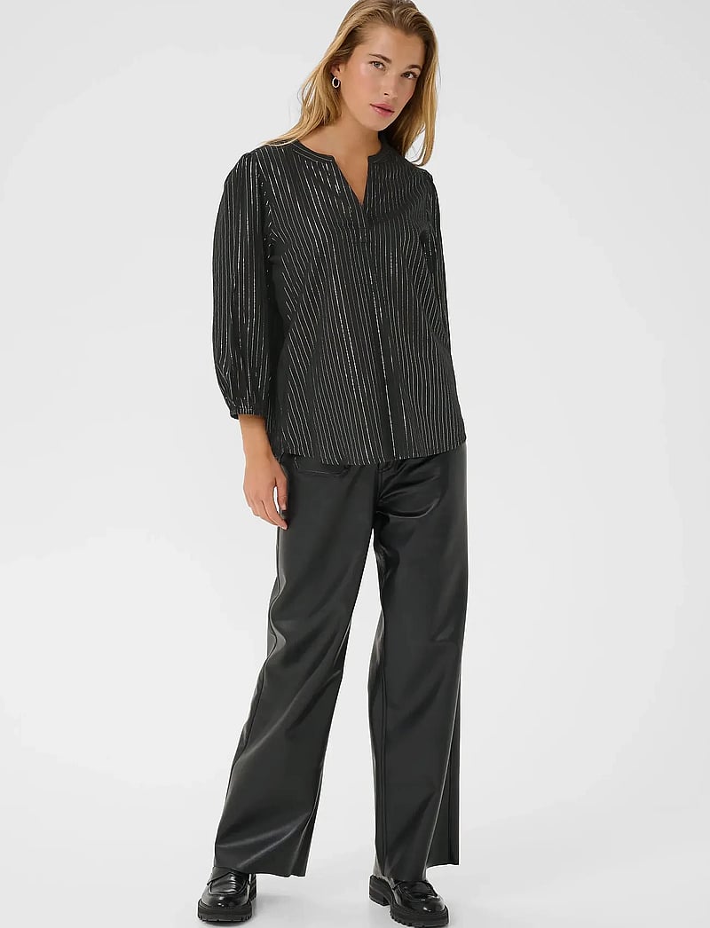 Kaffe - KAluise Blouse - langærmede bluser - black deep - 3