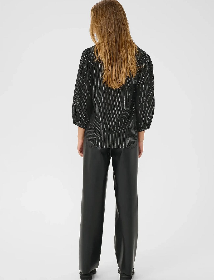 Kaffe - KAluise Blouse - langärmelige blusen - black deep - 4