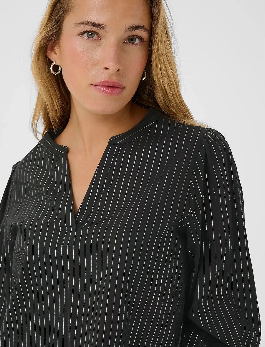 Kaffe - KAluise Blouse - langärmelige blusen - black deep - 5