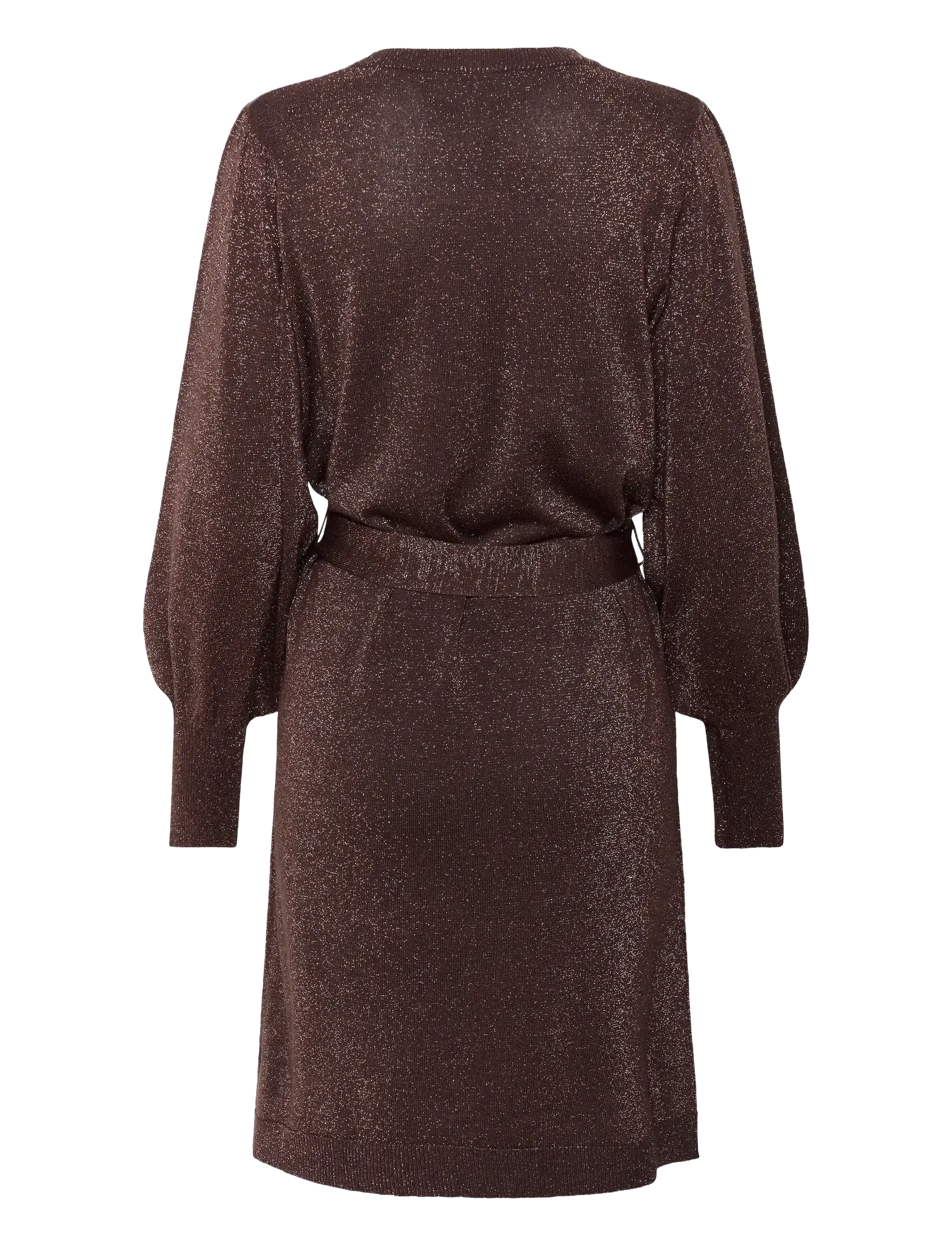 Kaffe - KAregina Knit Belt Dress - herbstersparnisse - black coffee - 2
