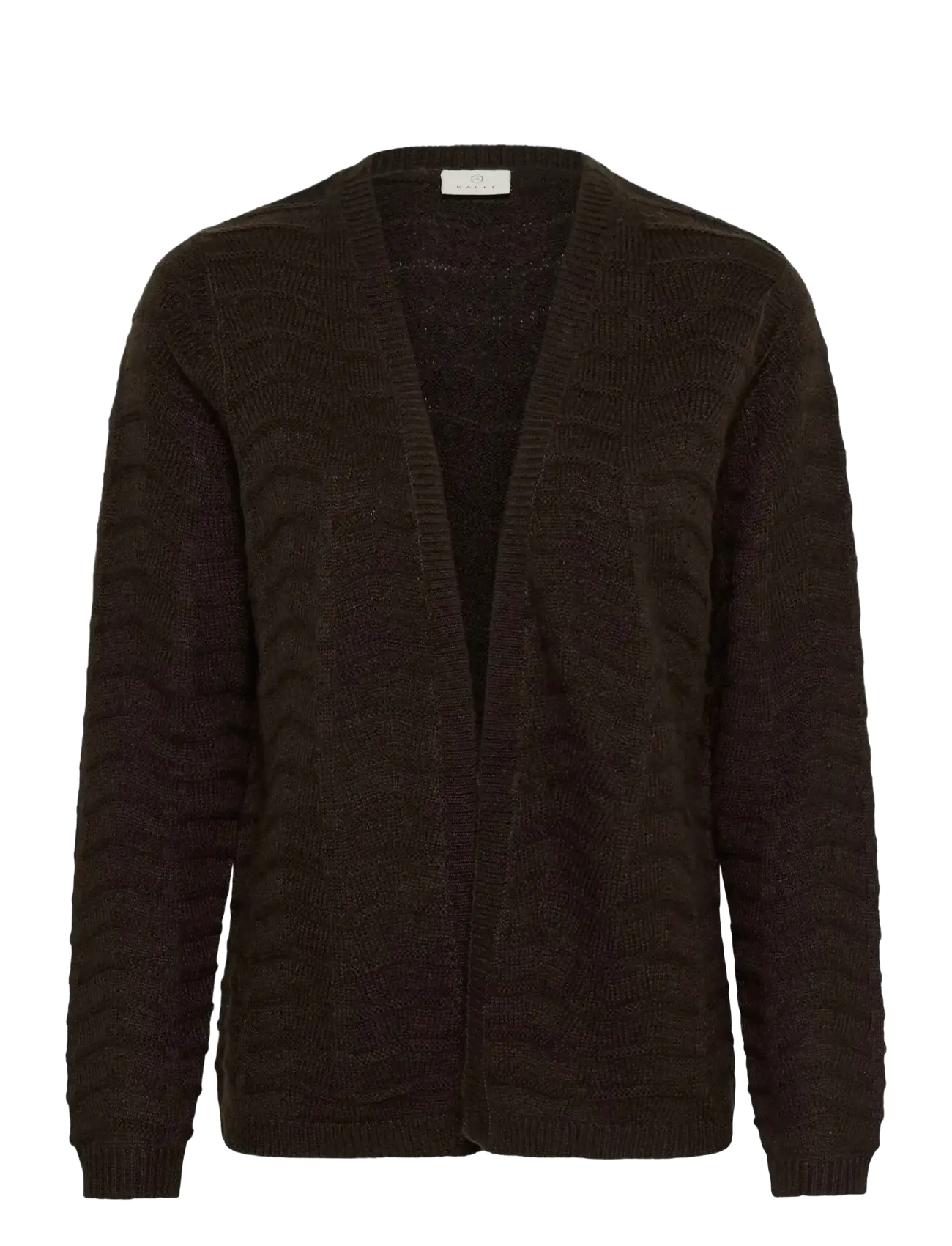 Kaffe Kaemria Short Cardigan, Kvinder, Kort Cardigan, Brun, Str: S
