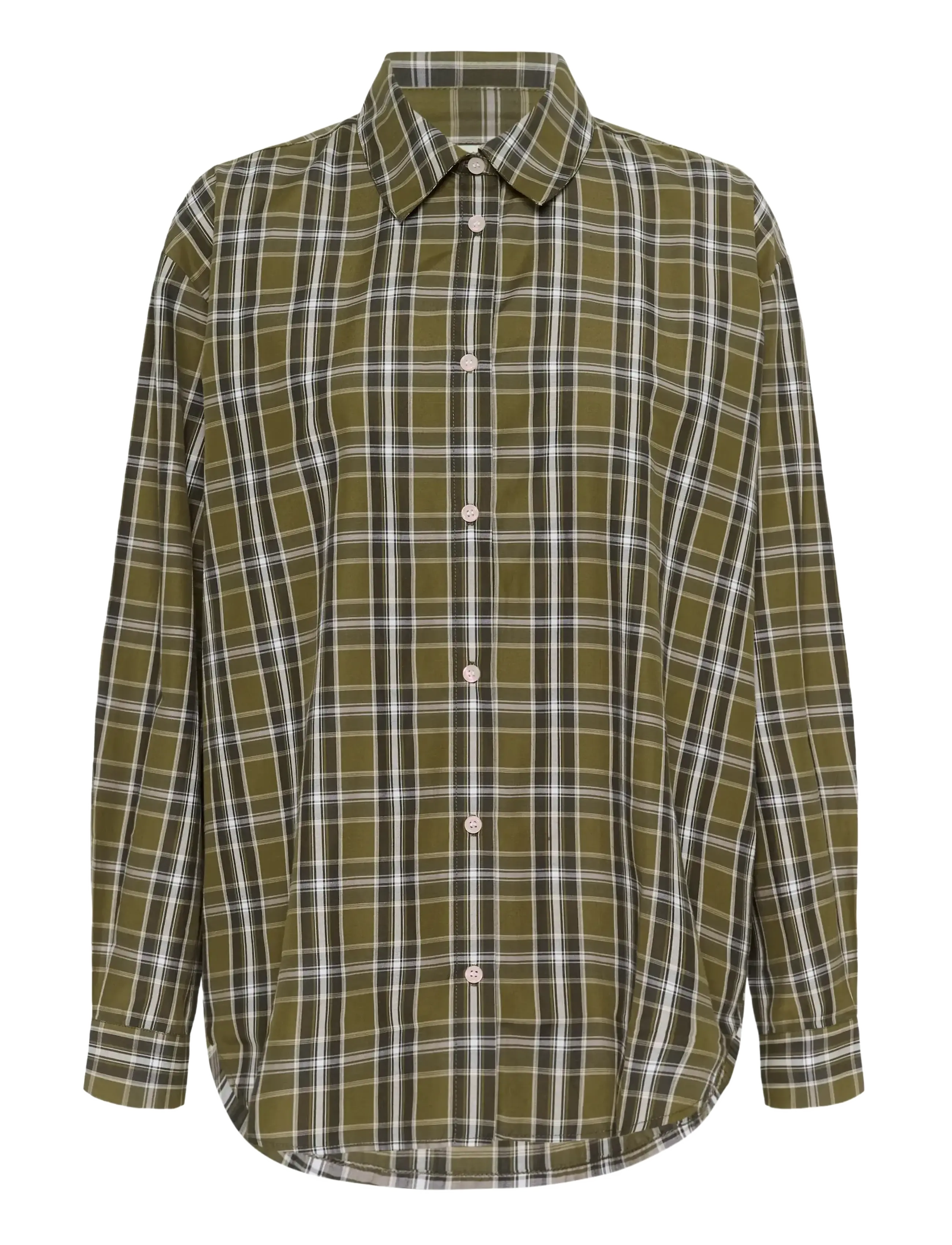 Kaffe KAchris Shirt - Nyheder - GREEN CHECK / green