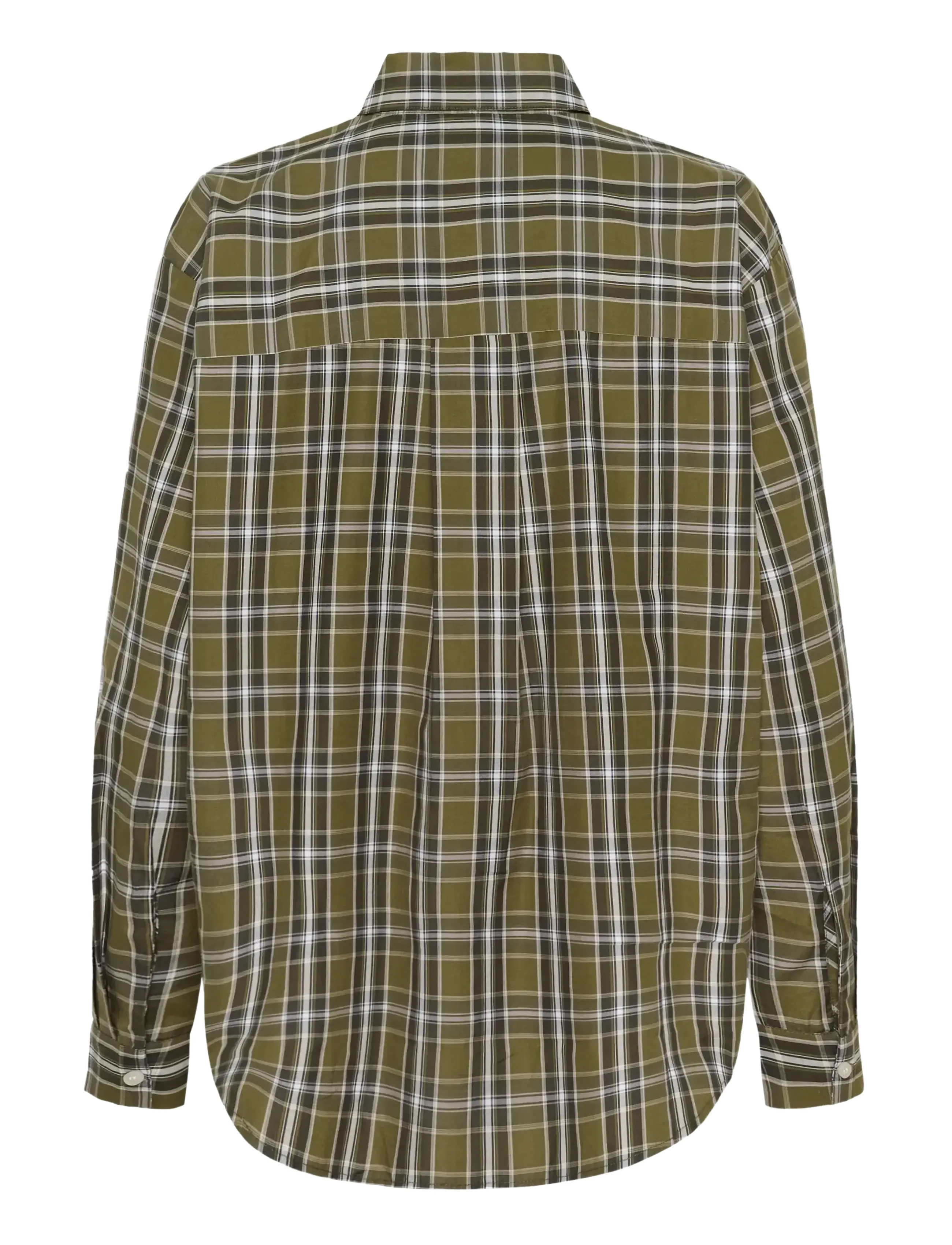 Kaffe - KAchris Shirt - langærmede skjorter - green check - 2