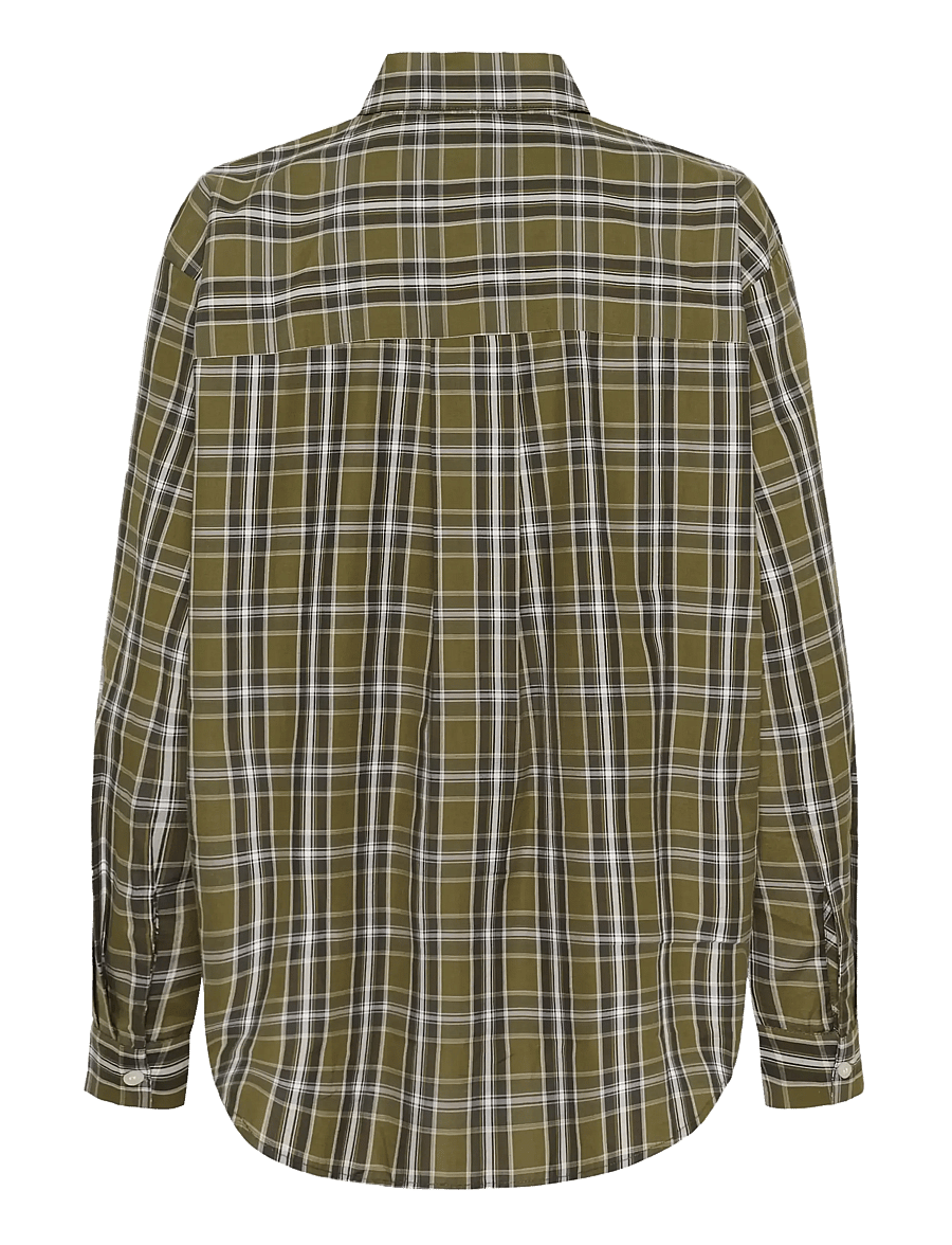Kaffe - KAchris Shirt - langärmlige hemden - green check - 2