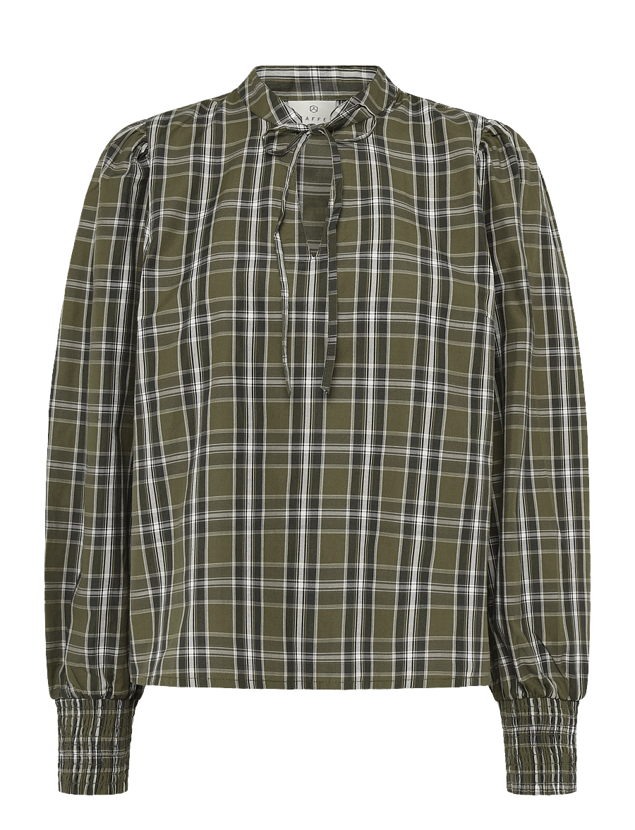 Kaffe - KAchris Shirt Blouse - green check - 0