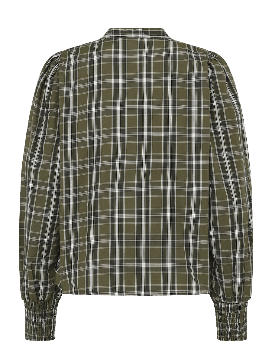 Kaffe - KAchris Shirt Blouse - green check - 1