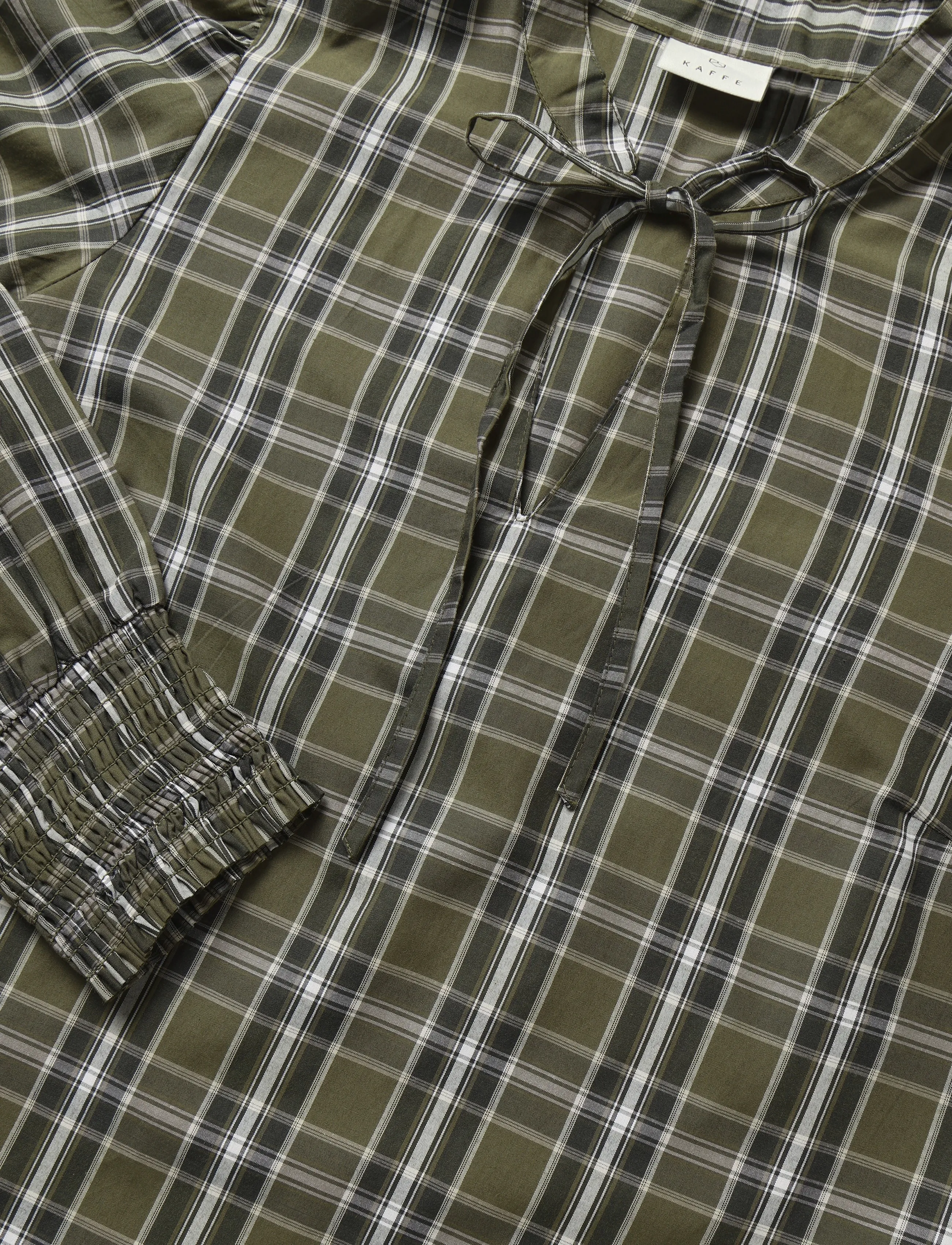 Kaffe - KAchris Shirt Blouse - green check - 2